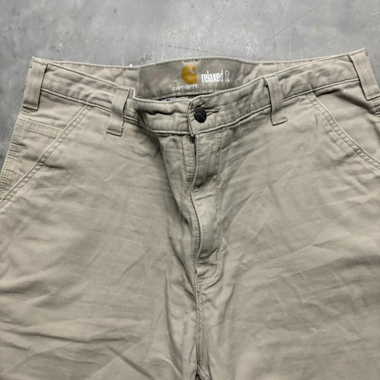 Vintage Khaki Carhartt Workwear Skater Essential Shorts!