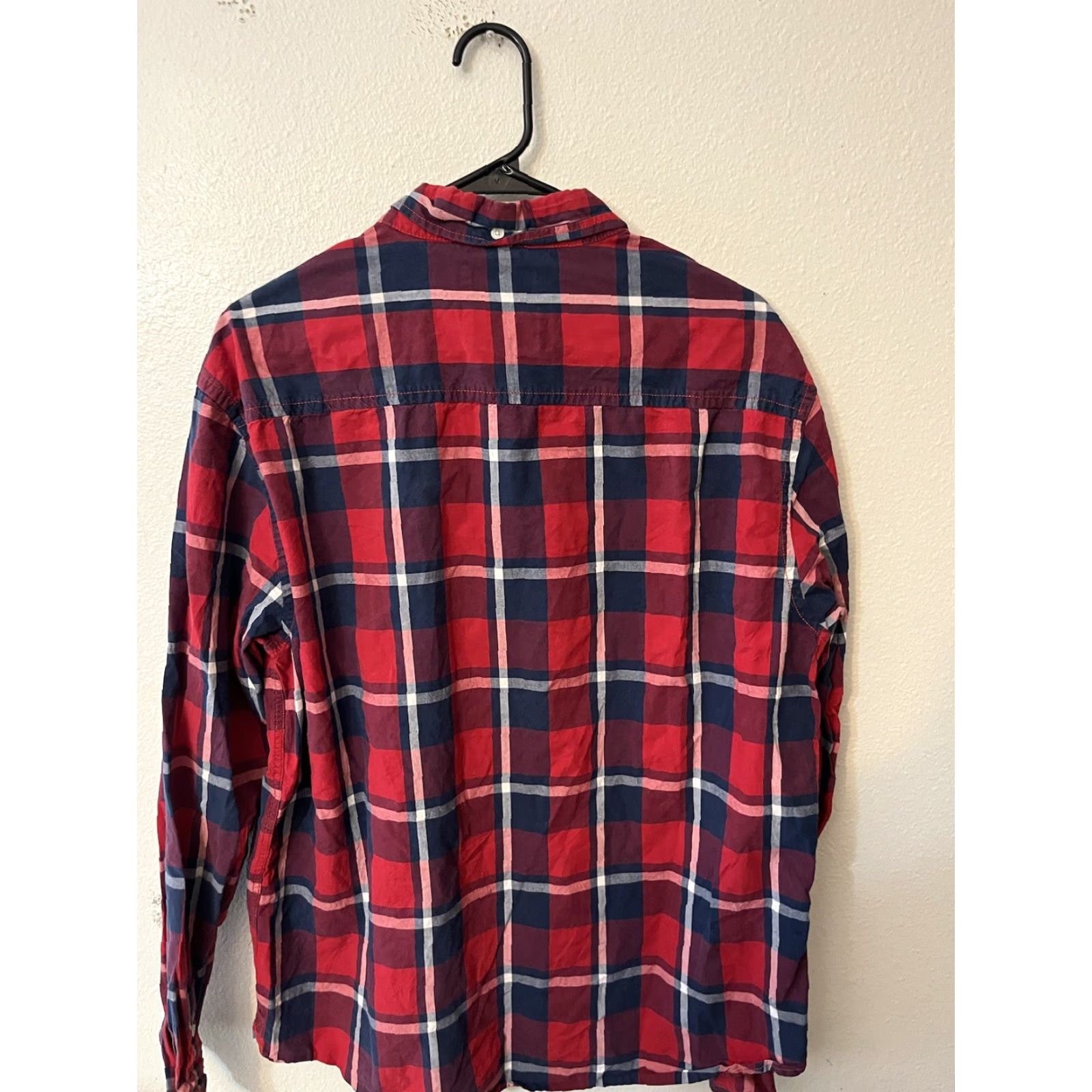 Vintage Aéropostale Button Up Shirt Adult XL Red Plaid Casual Long Sleeve Pocket Mens Size US XL / EU 56 / 4 - 3 Thumbnail
