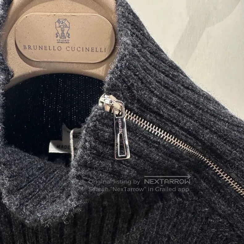 Hermes Hermes High Collar Zipper Wool Long Sleeve Size S / US 4 / IT 40 - 6 Thumbnail