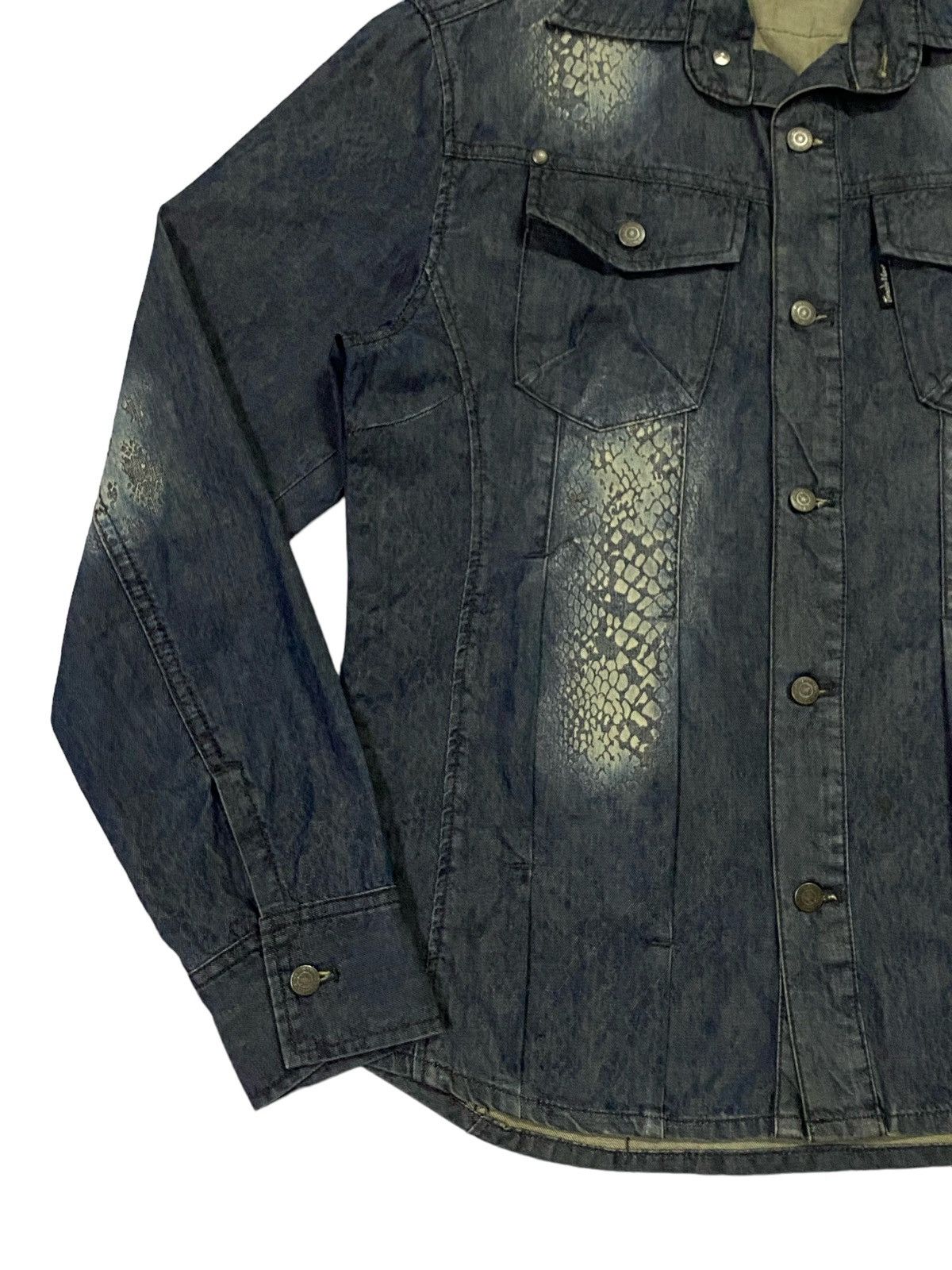 Tornado Mart Tornado Mart Snakeskin Printed Jeans Button Ups Shirt Size M / US 6-8 / IT 42-44 - 16 Thumbnail