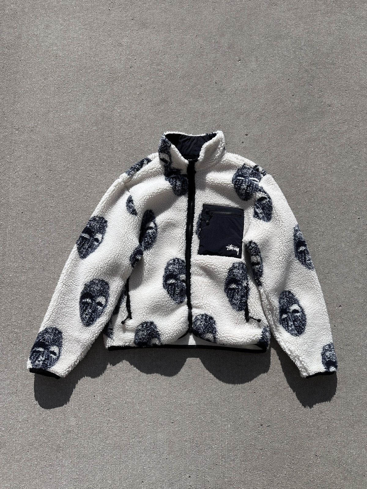 Stussy Stussy Mask Sherpa Jacket Size US L / EU 52-54 / 3 - 1 Thumbnail