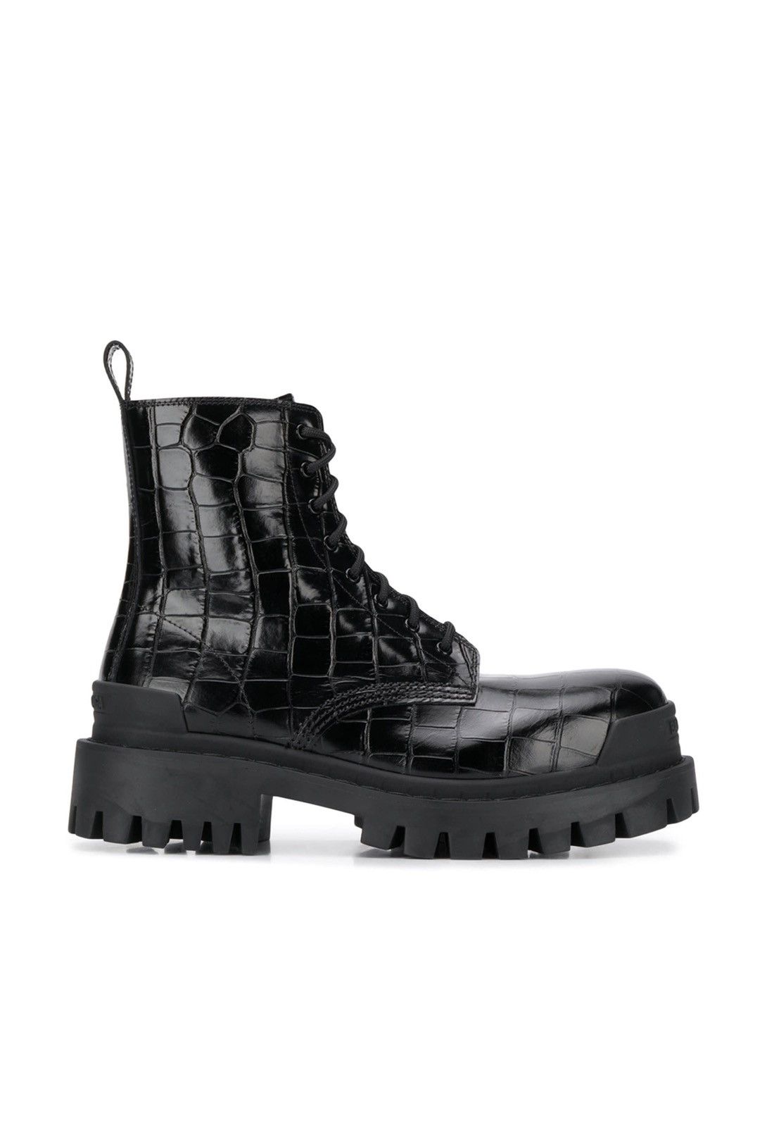 image of 1.7K ValueBalenciaga Croc Strike Boots in Black, Men's (Size 8)