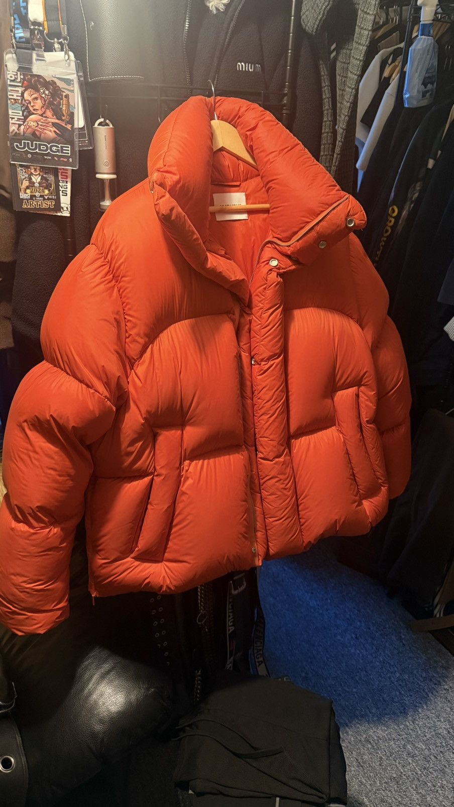 Ambush Design AMBUSH Oversized Down Jacket Red Orange Size US S / EU 44-46 / 1 - 1 Thumbnail