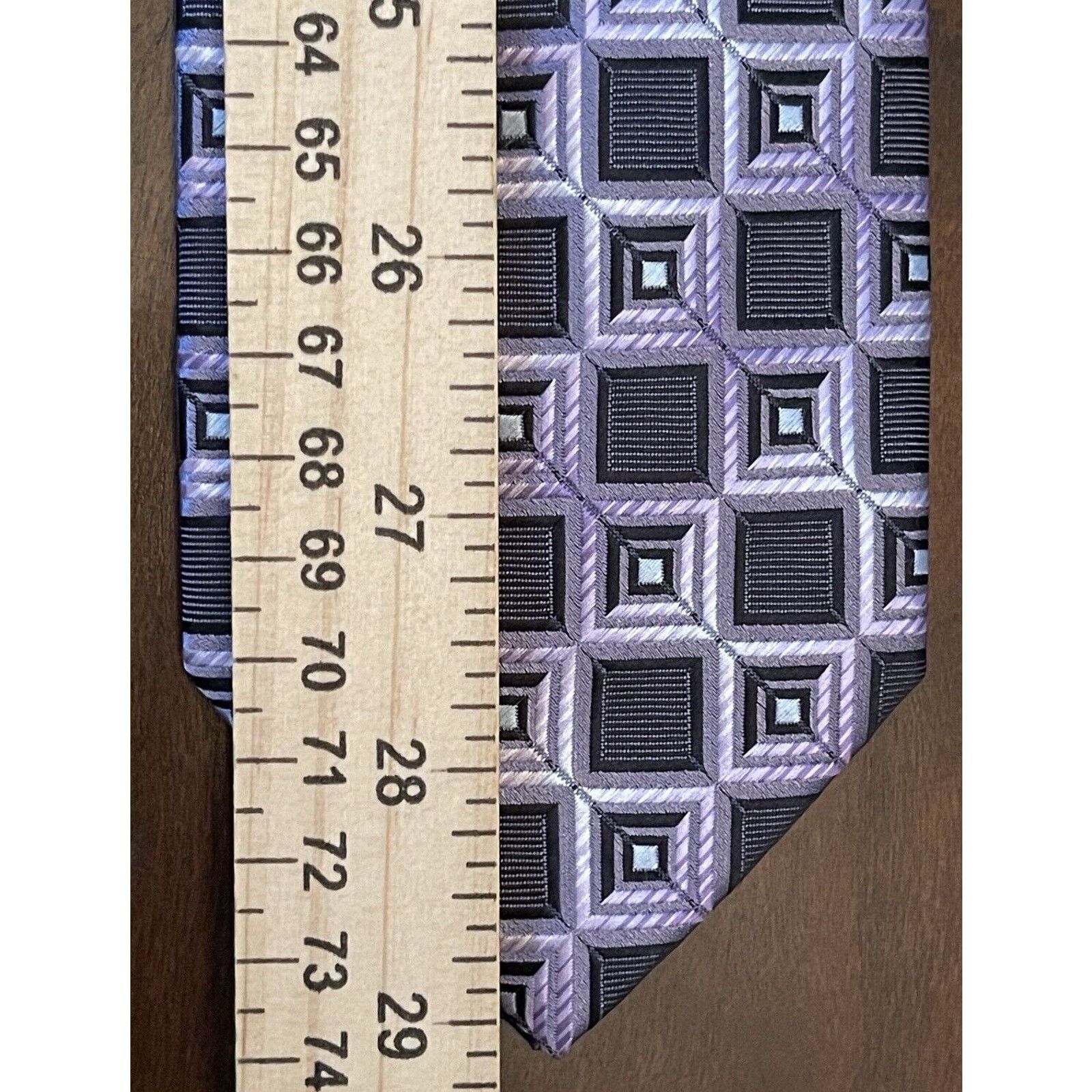 Alexander Julian Alexander Julian Colours HandMade Purple Black Polyester Size ONE SIZE - 5 Thumbnail