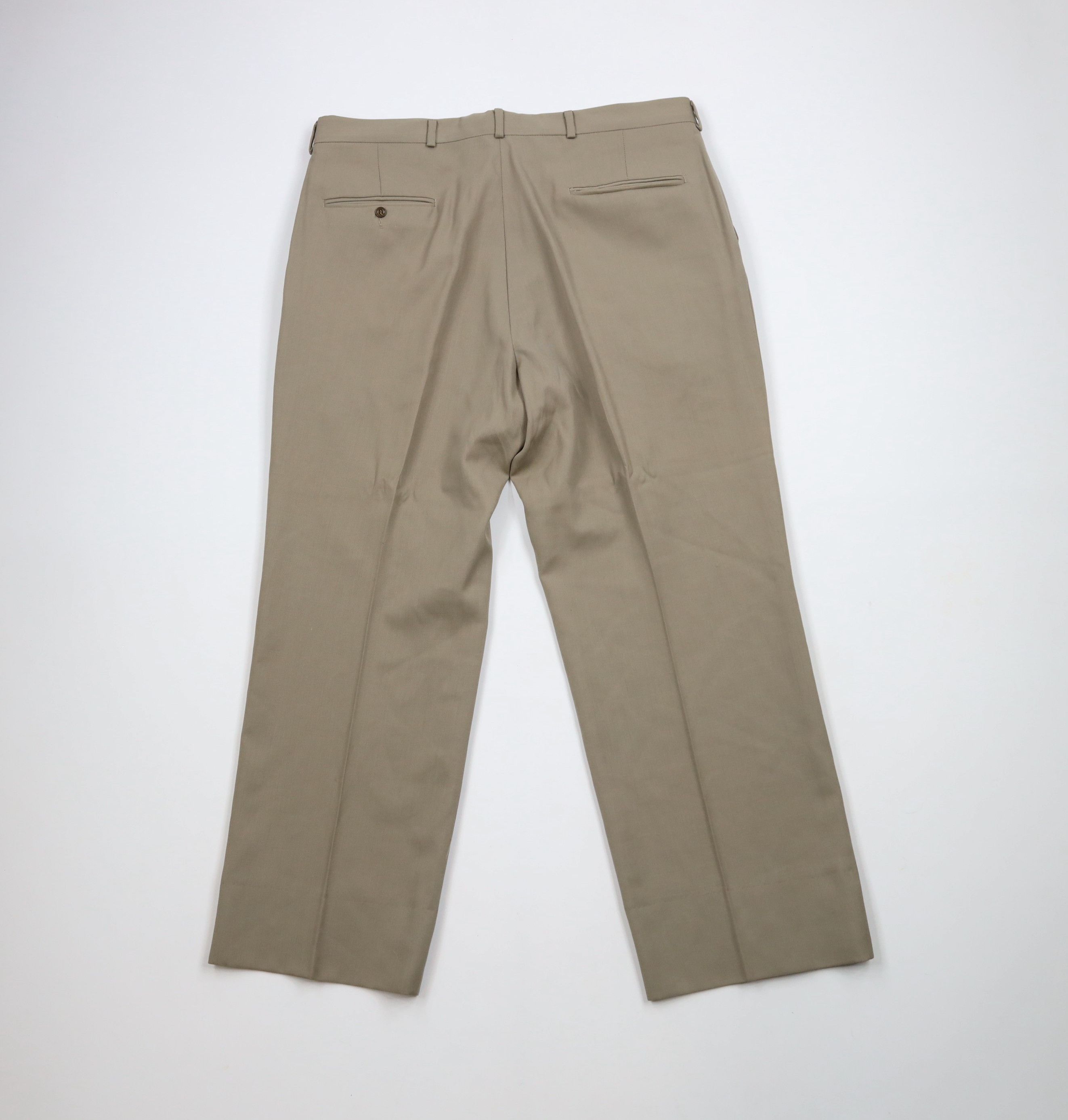 Vintage Vintage 70s Streetwear Wool Bell Bottoms Chino Pants Beige Size US 36 / EU 52 - 11 Thumbnail