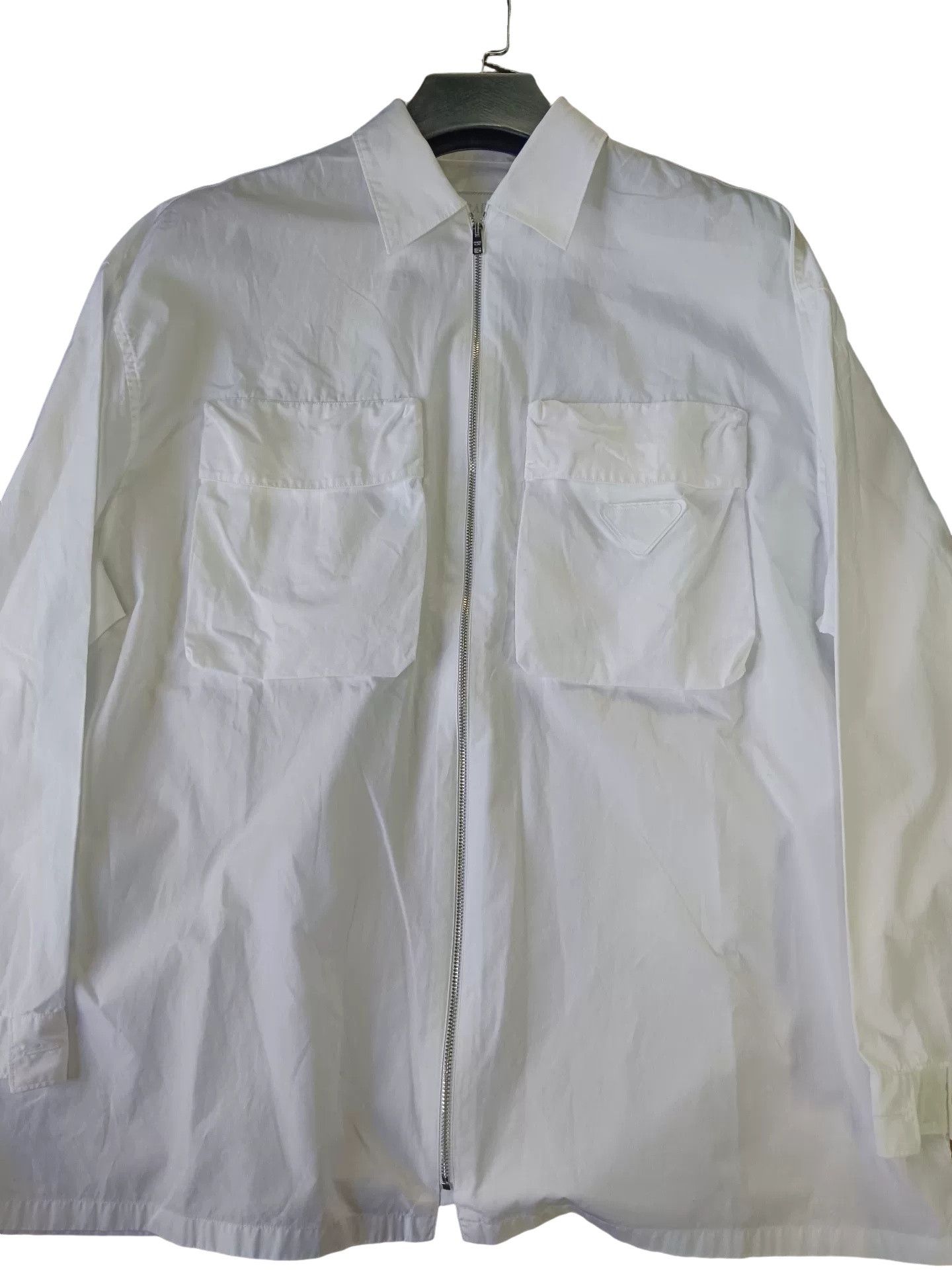 Prada Prada White Zip-Up Jacket Size XS Size US XS / EU 42 / 0 - 1 Thumbnail