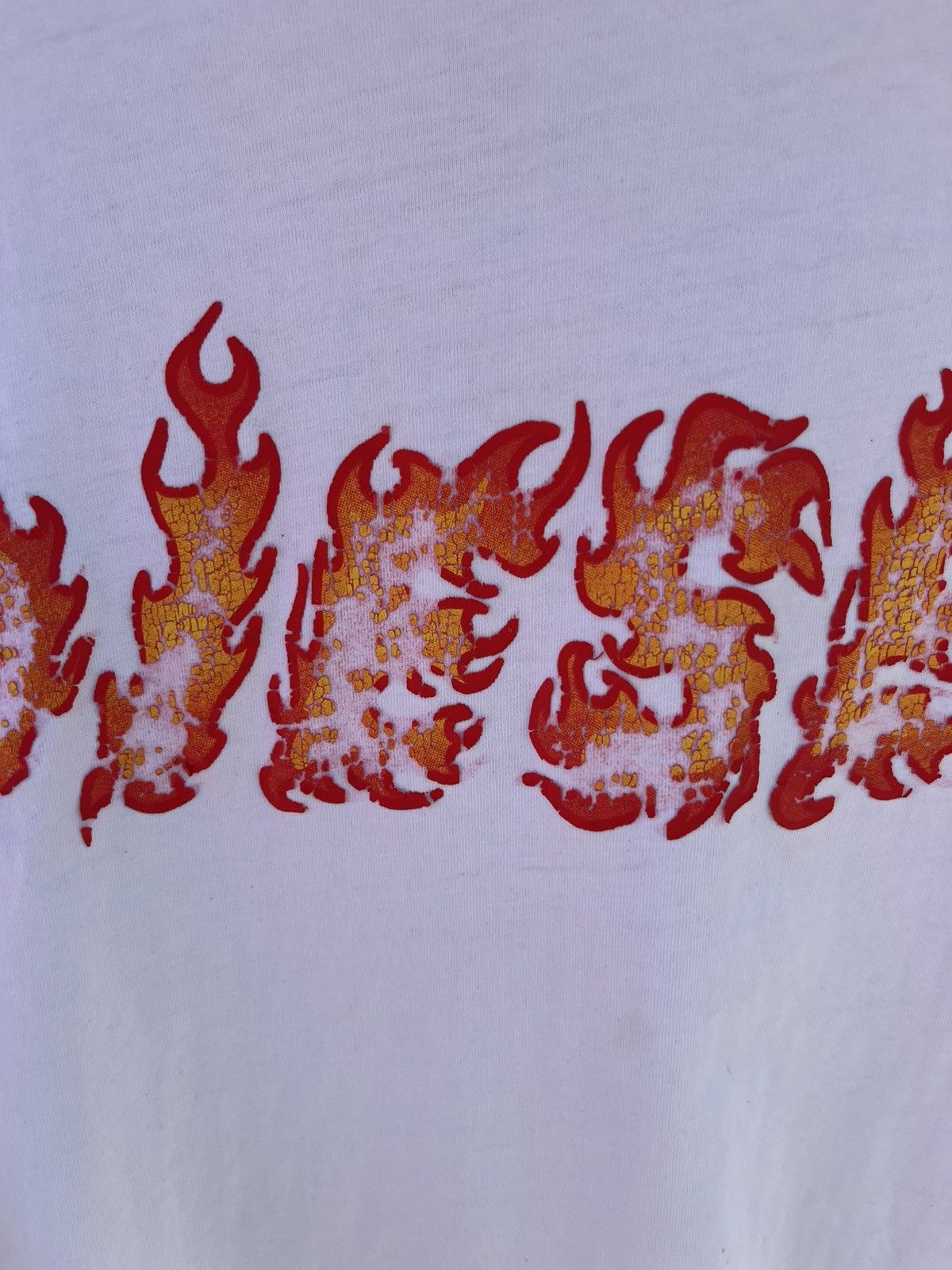 Diesel × Japanese Brand Vintage DIESEL Y2K Big Flame Fire Logo Distresse T-Shirt Tee Size US L / EU 52-54 / 3 - 4 Thumbnail
