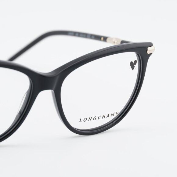 Longchamp Longchamp LO2727 001 Eyeglasses Black/Gold 54mm Cat Eye Fram Size ONE SIZE - 7 Thumbnail