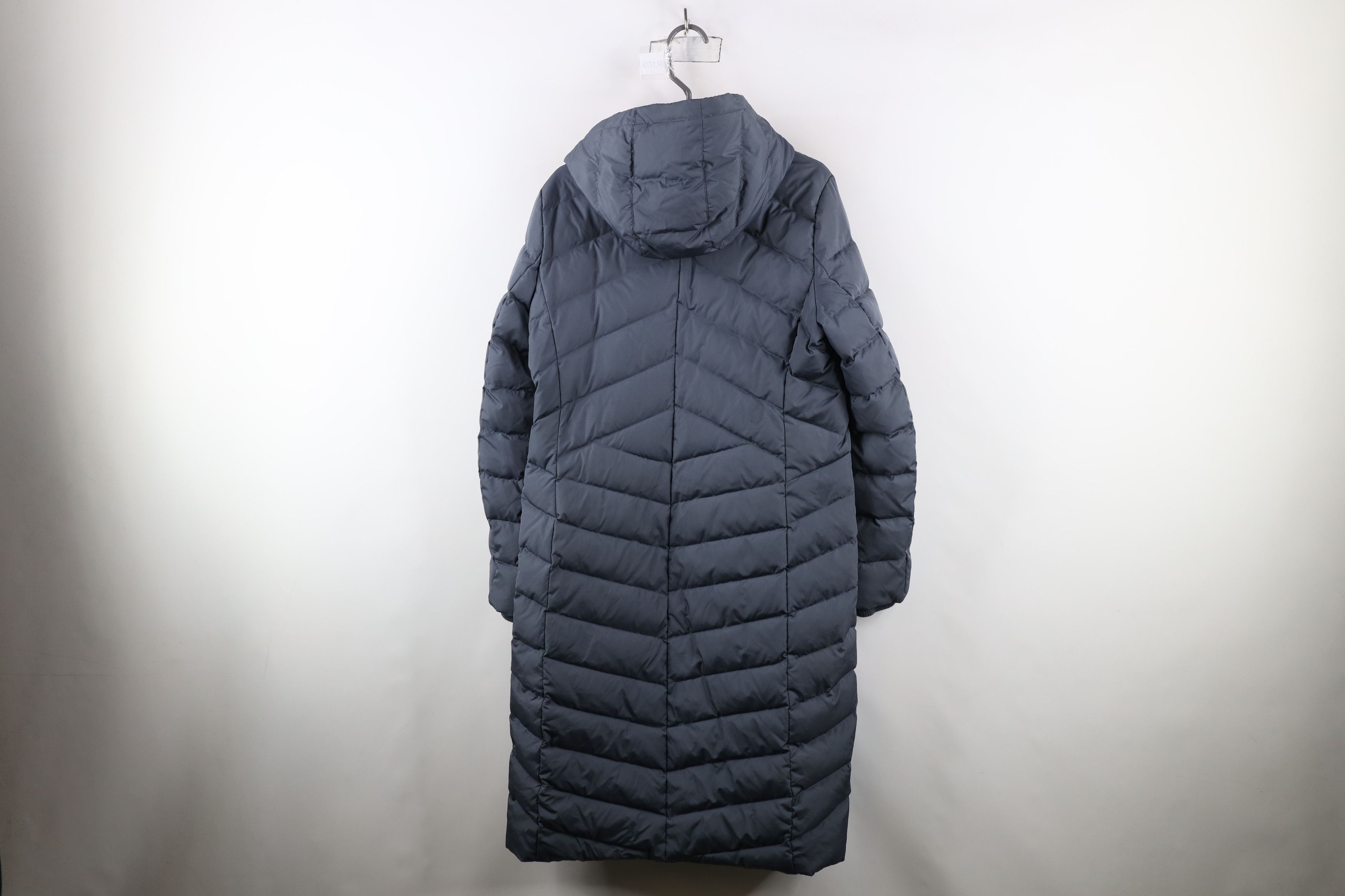 Lands' End × Vintage Lands End Full Length Hooded Duck Down Puffer Jacket Gray Size M / US 6-8 / IT 42-44 - 12 Thumbnail