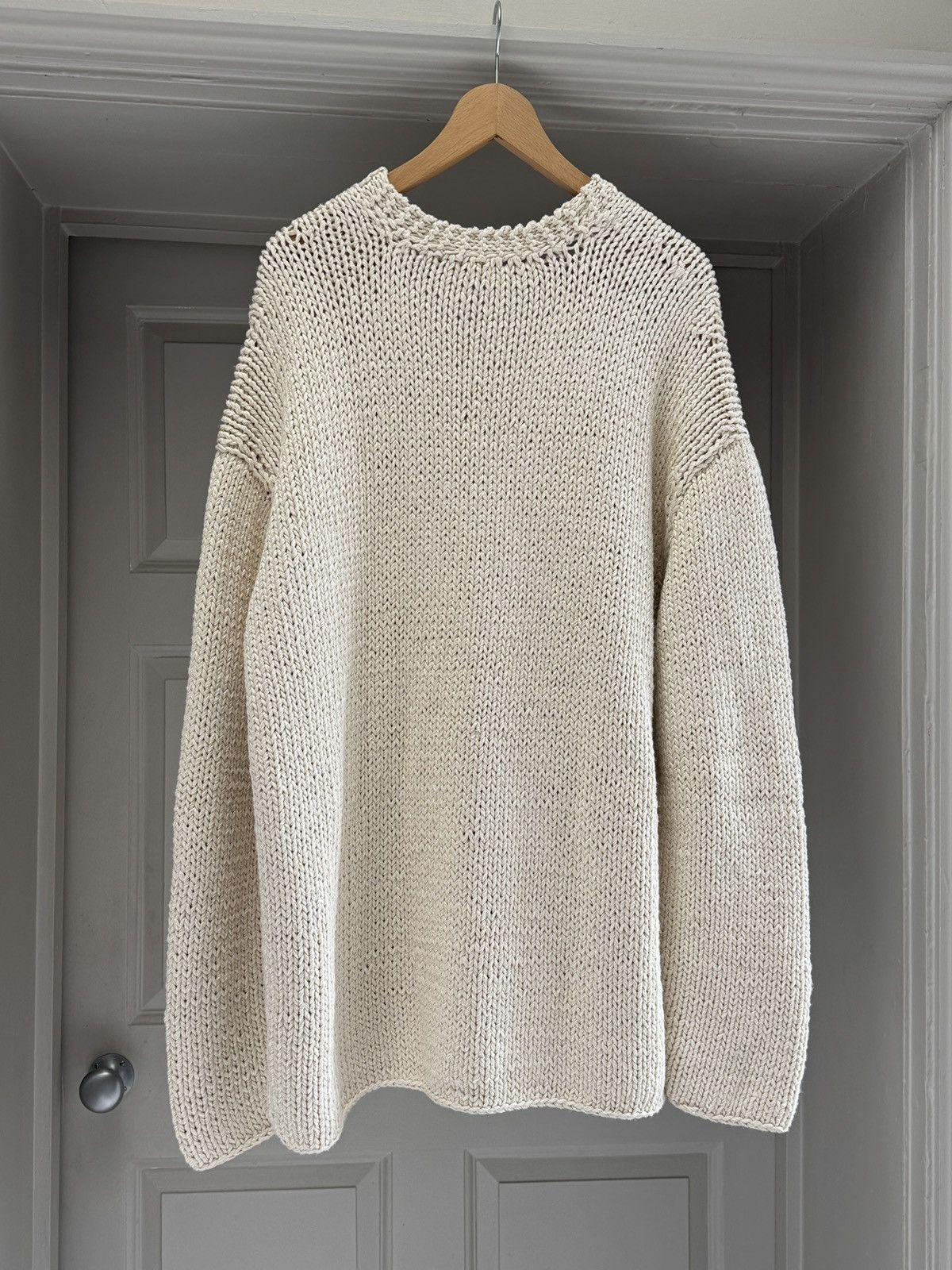 The Row The Row Zayidi Cotton and Silk Cream Cardigan RRP $3500 Size US M / EU 48-50 / 2 - 7 Thumbnail