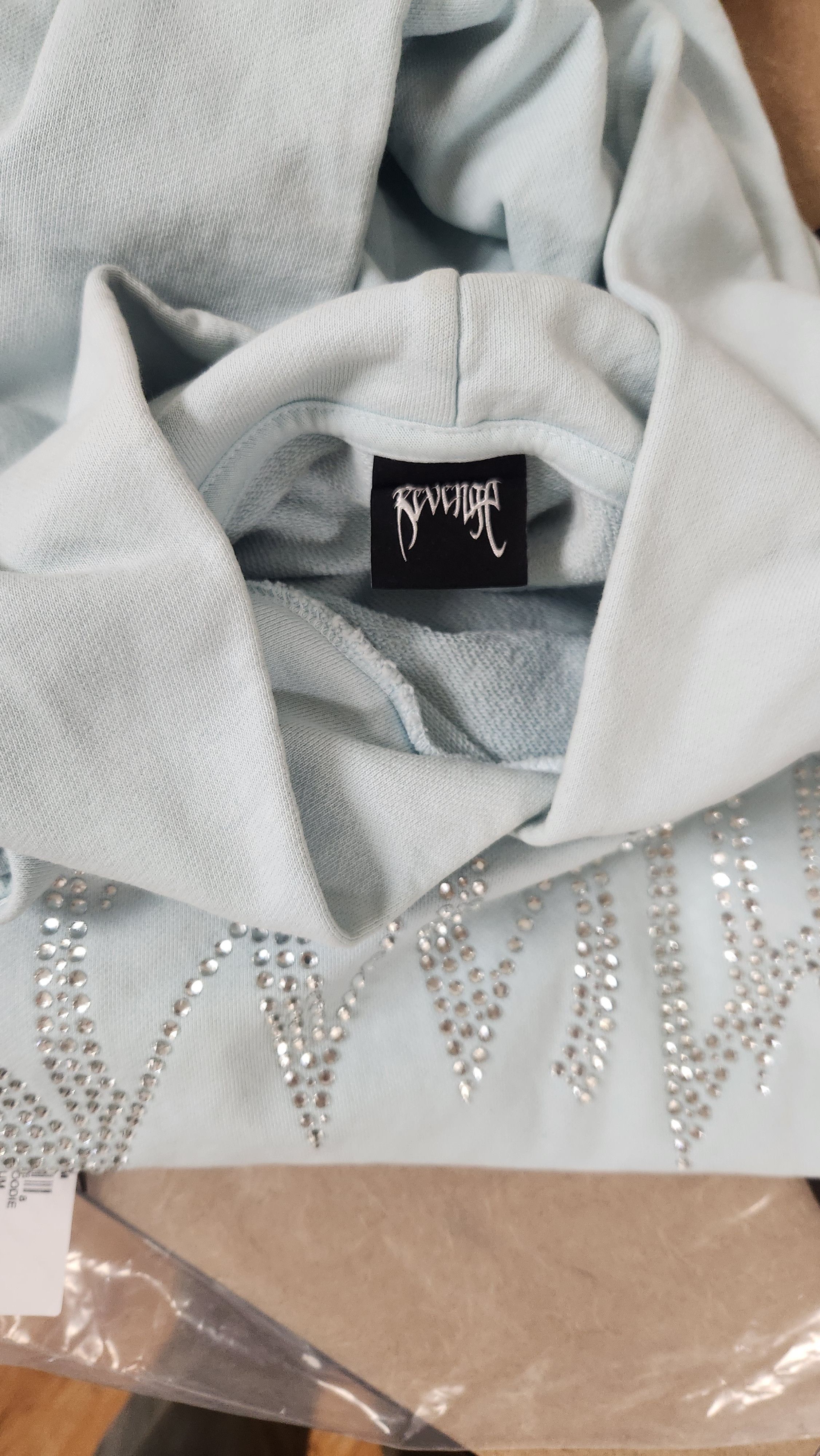 Revenge Blue bejwled hoodie Size US L / EU 52-54 / 3 - 2 Thumbnail