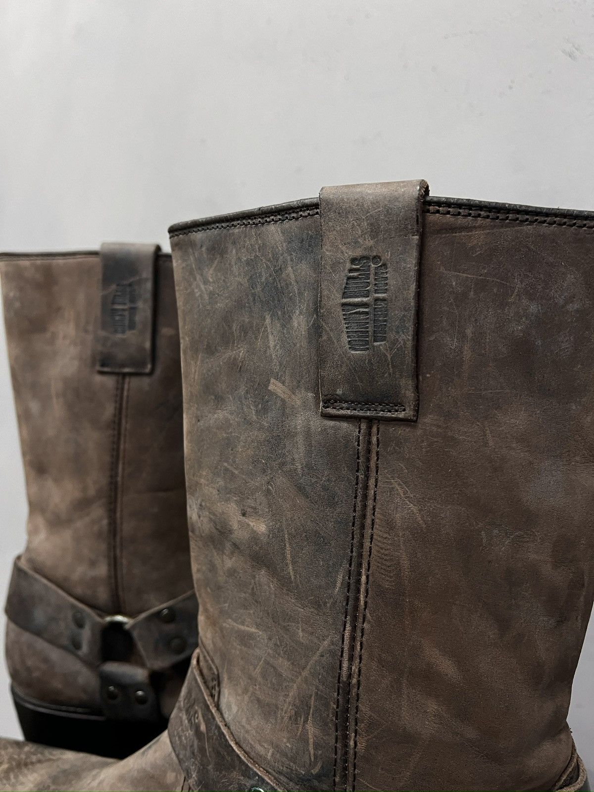Western Rise Western 90s archive leather vintage guidi style boots Size US 11 / EU 44 - 11 Thumbnail