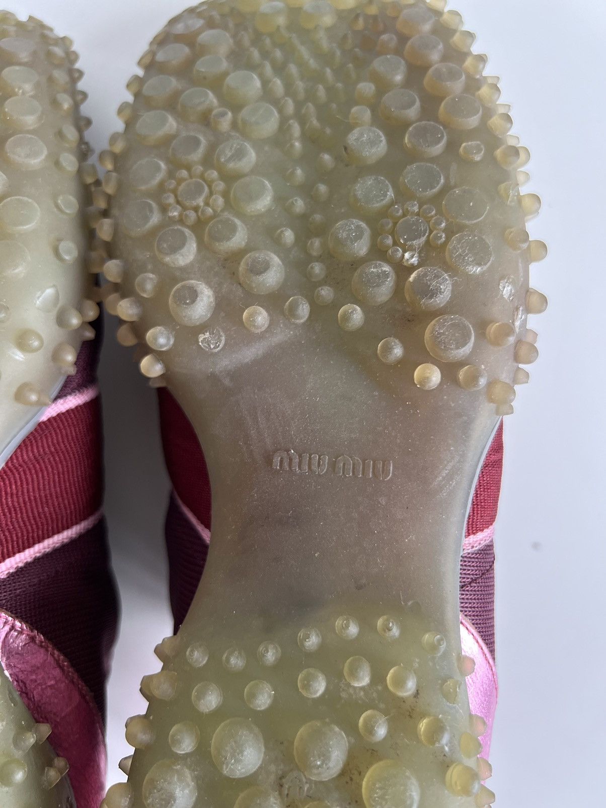 Miu Miu 🔥Iconic F/W99 MiuMiu Square Toe Bubble/Spike Sole Sneakers Size US 10 / IT 40 - 19 Thumbnail