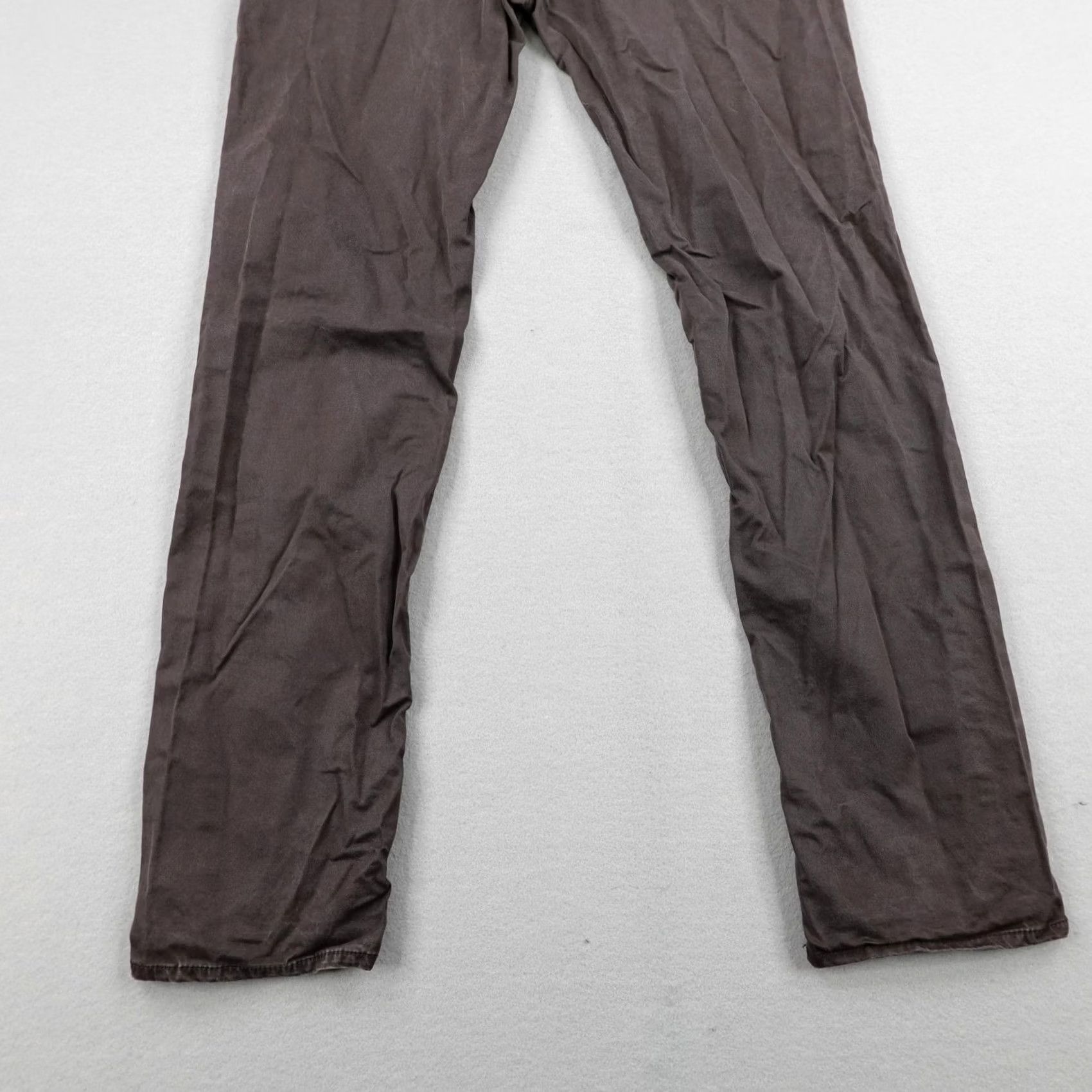 Hugo Boss Hugo Boss Mens 34R Brown Chino Slim Straight Twill Trousers Cotton Commute Pants Size US 34 / EU 50 - 6 Thumbnail
