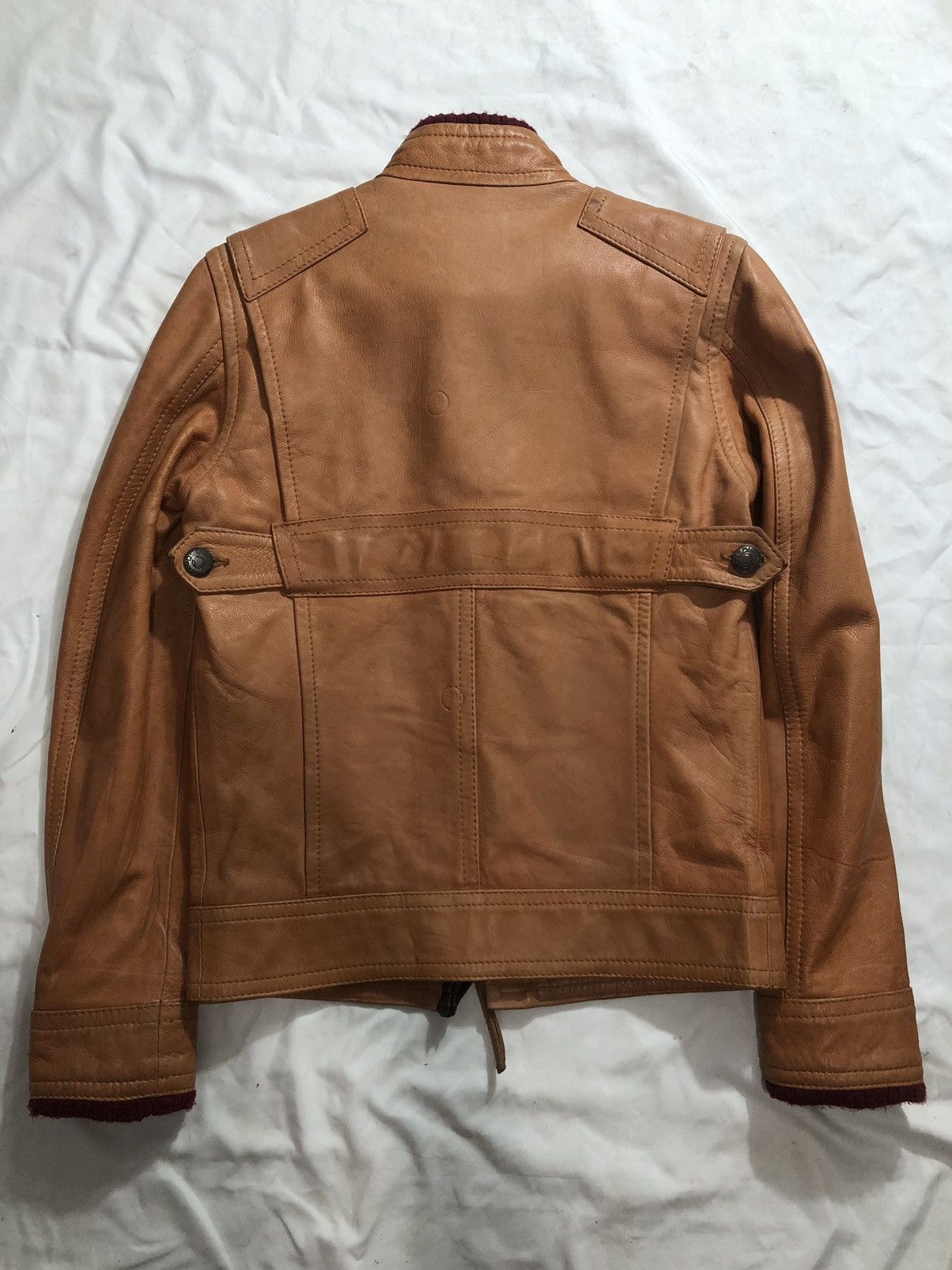 Dsquared2 DSQUARED2 Leather Brown Jacket y2k casual Size US M / EU 48-50 / 2 - 2 Thumbnail