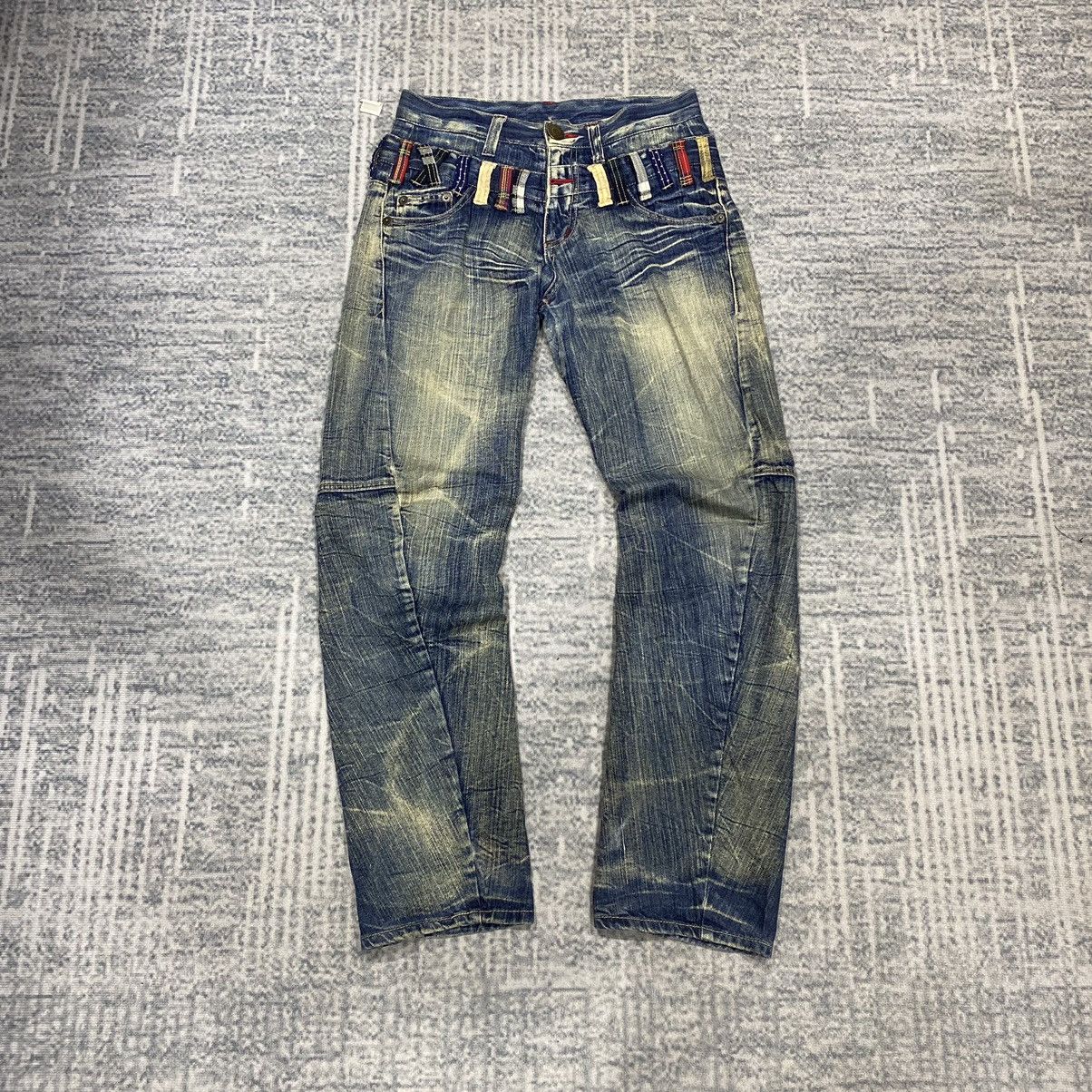 If Six Was Nine Sick☠️ Hysteric Style Double Waist Acid Wash Jeans 80s Size US 30 / EU 46 - 1 Thumbnail