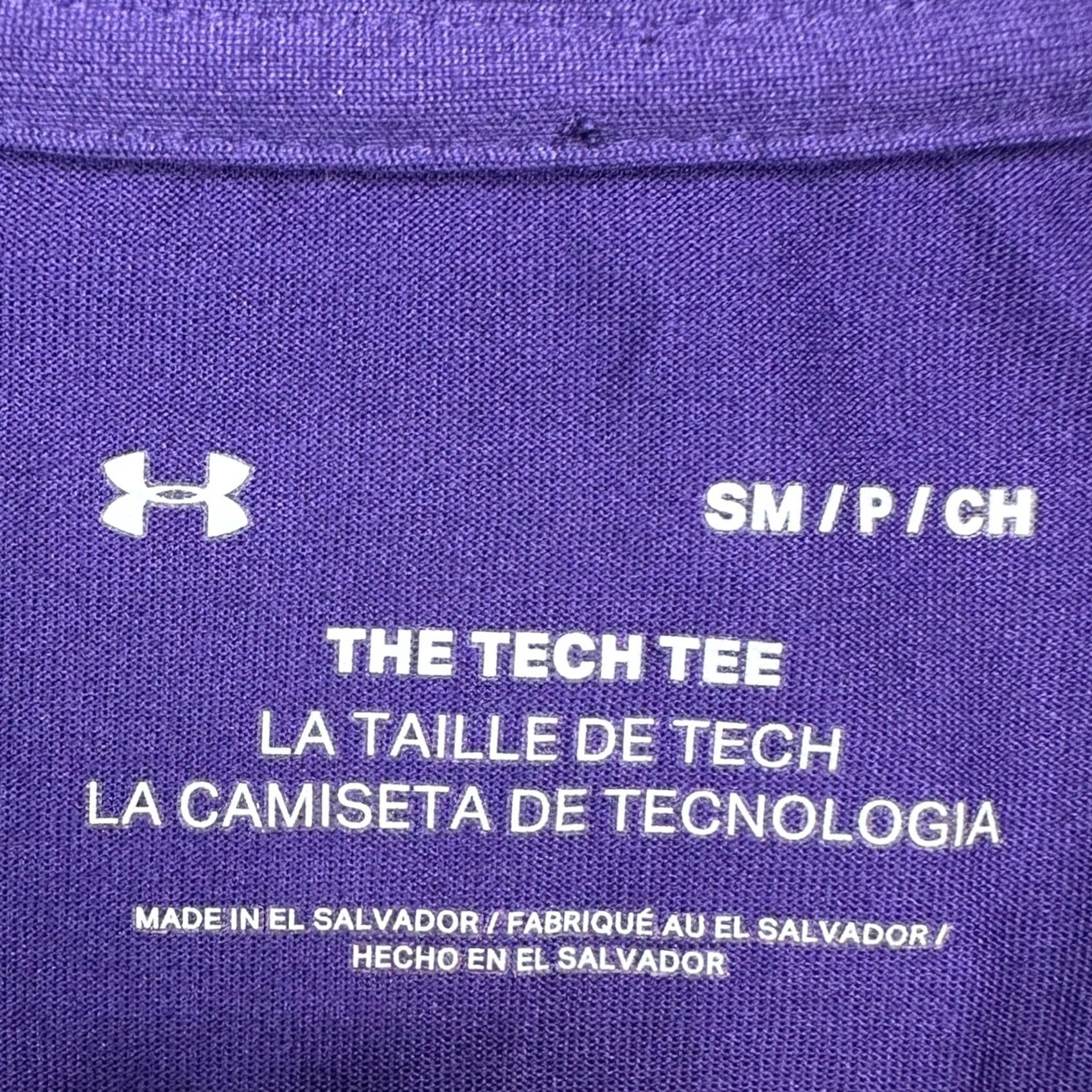 Under Armour Under Armour The Tech Tee T-Shirt Mens Small Purple East Carolina Pirates Logo Crew Neck Short Sleeve Size US S / EU 44-46 / 1 - 4 Thumbnail