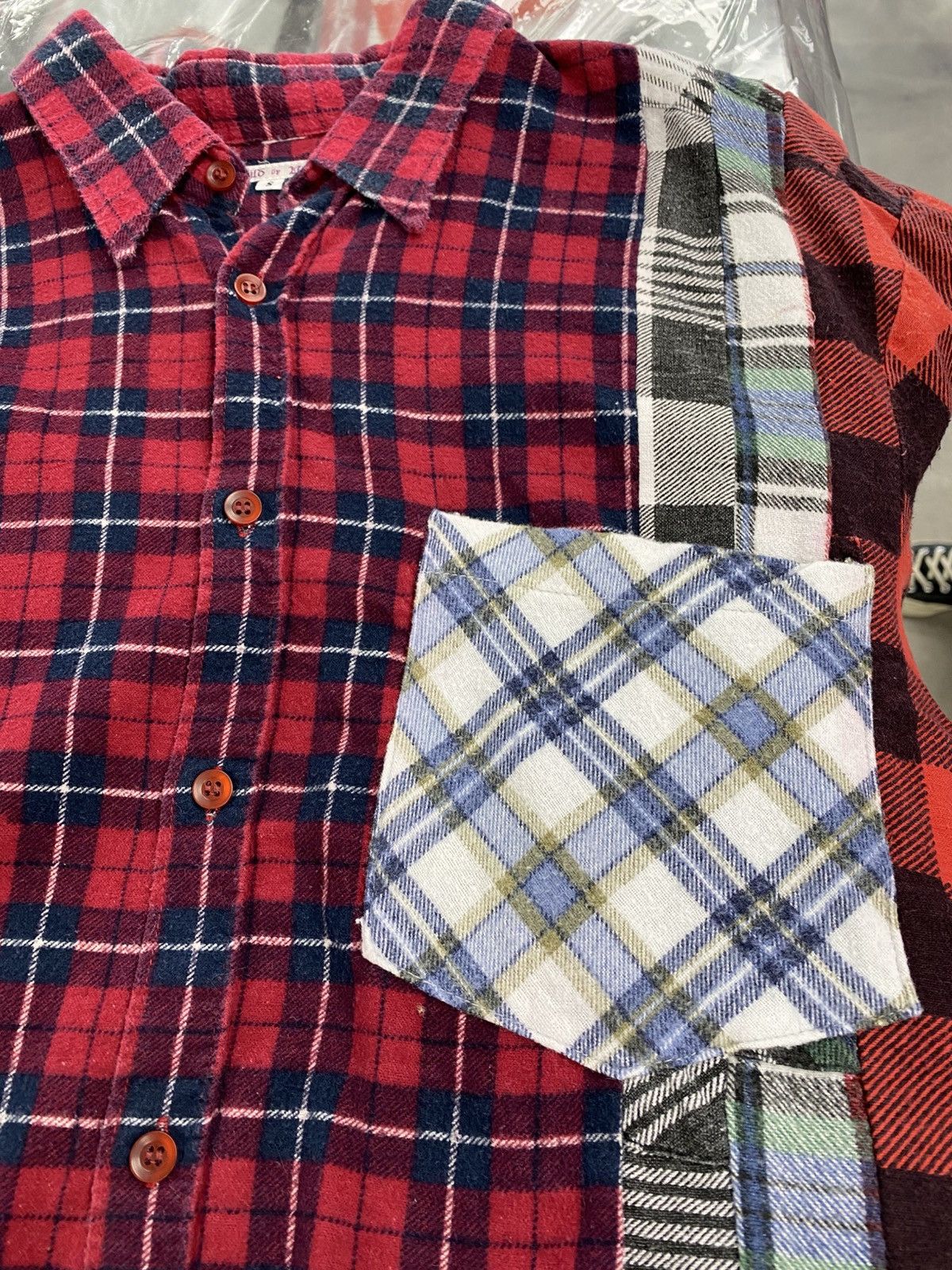 Needles Needles 7 cuts rebuild button up shirt small authentic Size US S / EU 44-46 / 1 - 8 Thumbnail