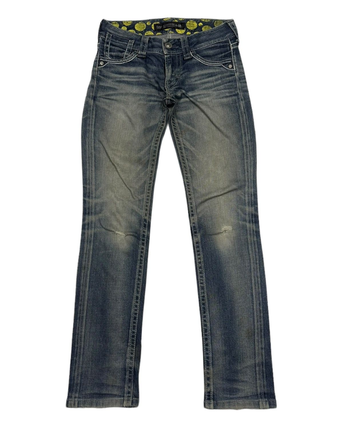Levi's Vintage Clothing VINTAGE LEVIS DISTRESSED DENIM SKINNY JEANS Size 26" / US 2 / IT 38 - 1 Thumbnail