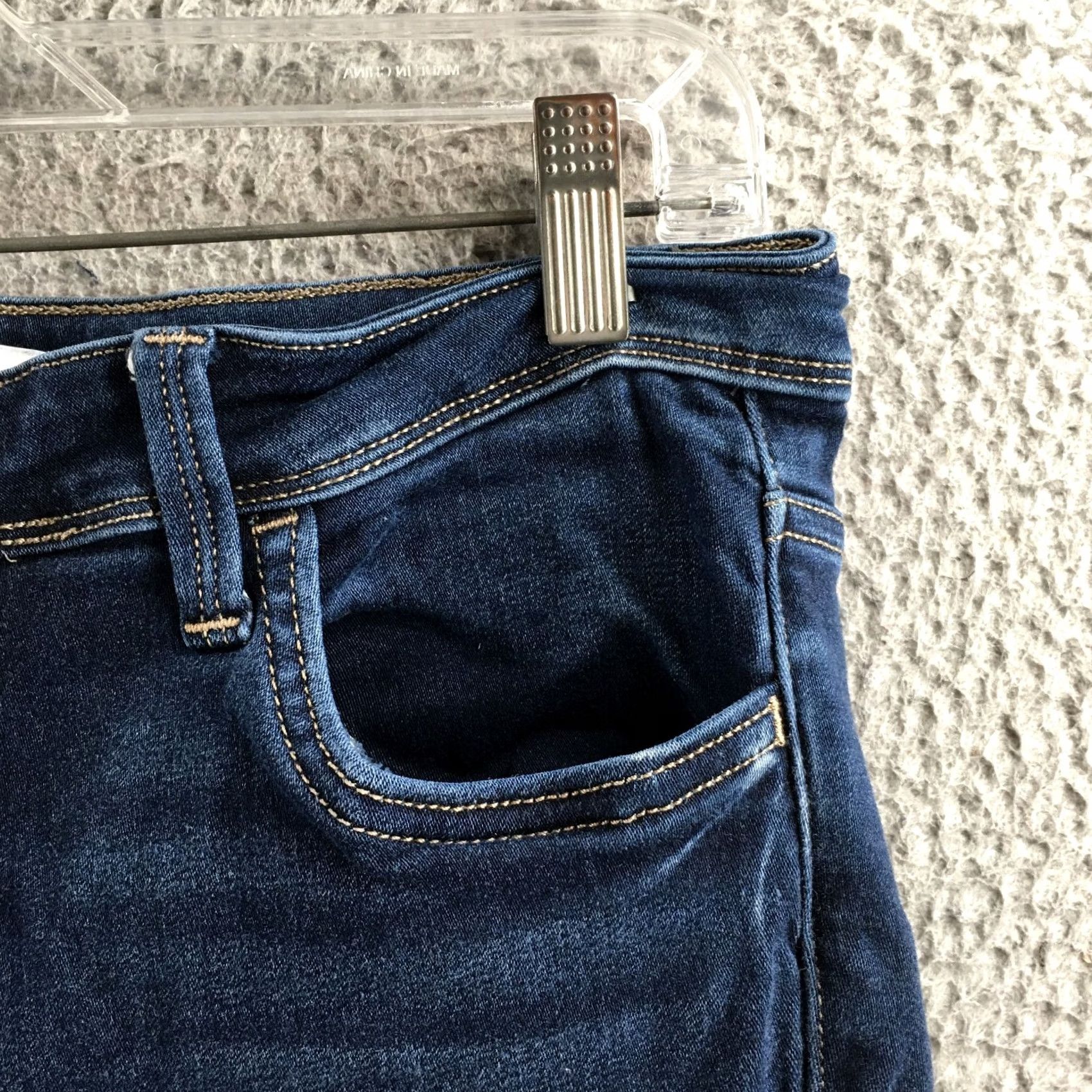 Vintage Flying Monkey Jeans Womens 30 Blue Skinny Stretch Zip Fly Regular Denim Jeans Mens Womens Girls Boys Size 30" / US 8 / IT 44 - 4 Thumbnail