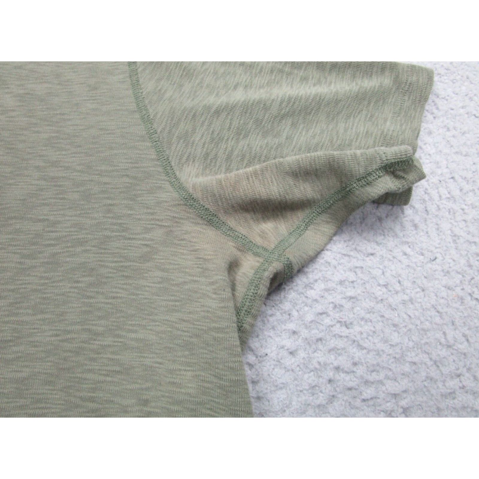 Vintage VINTAGE Wings+Horns Shirt Mens 2XL Green Henley Slub Cotton Knit Grunge XXL Adult Size US XXL / EU 58 / 5 - 4 Thumbnail