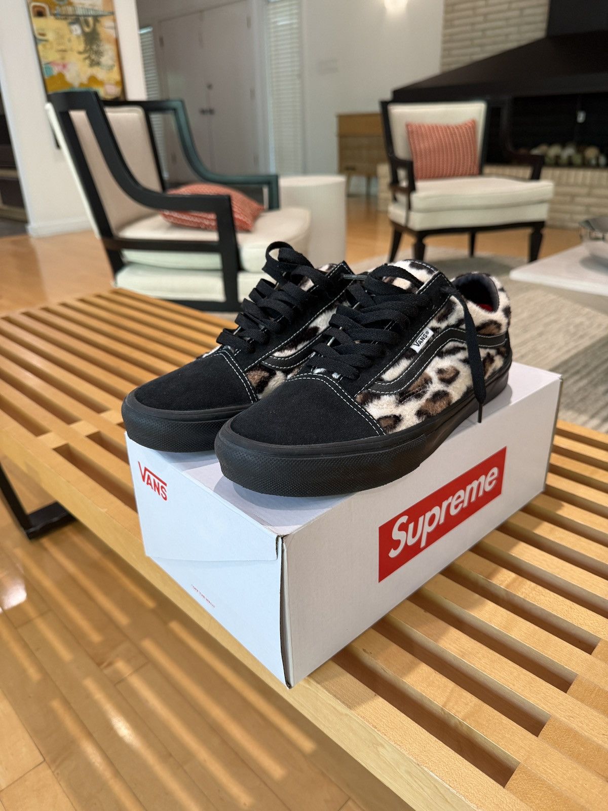 Supreme × Vans Old Skool Leopard | Grailed