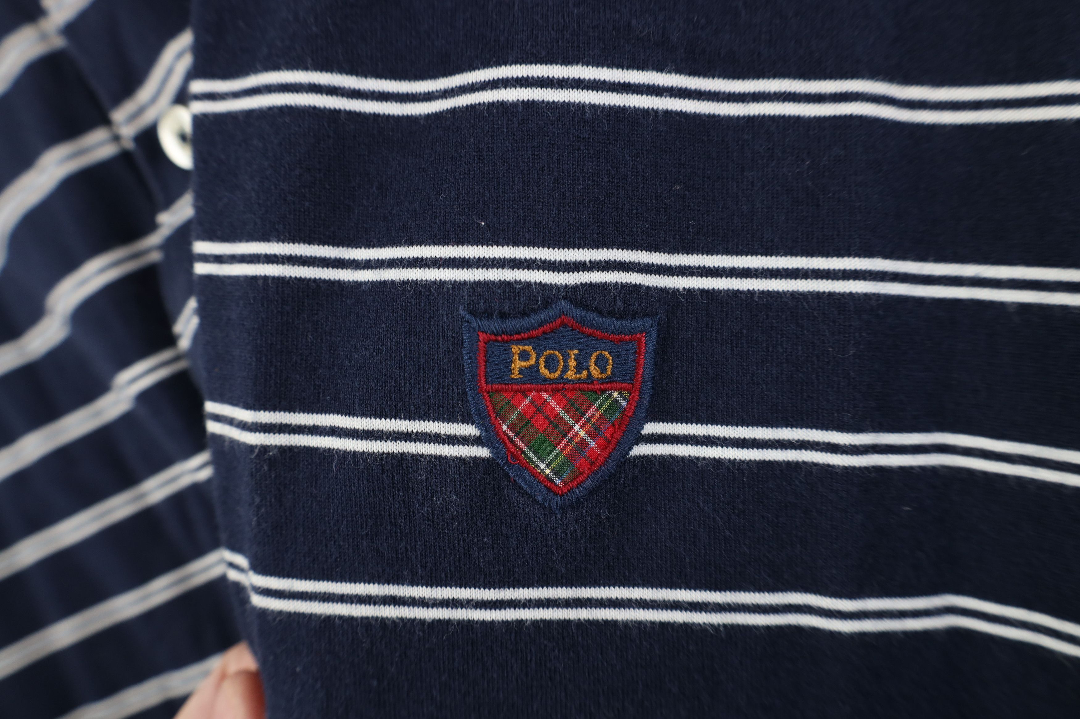 Ralph Lauren Vintage 90s Ralph Lauren Nevis Island Striped Golf Polo Size US L / EU 52-54 / 3 - 5 Thumbnail