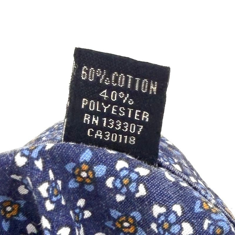 Ben Sherman Blue Floral Stretch Tailored Long Sleeve Button Down Shirt Size US L / EU 52-54 / 3 - 7 Thumbnail