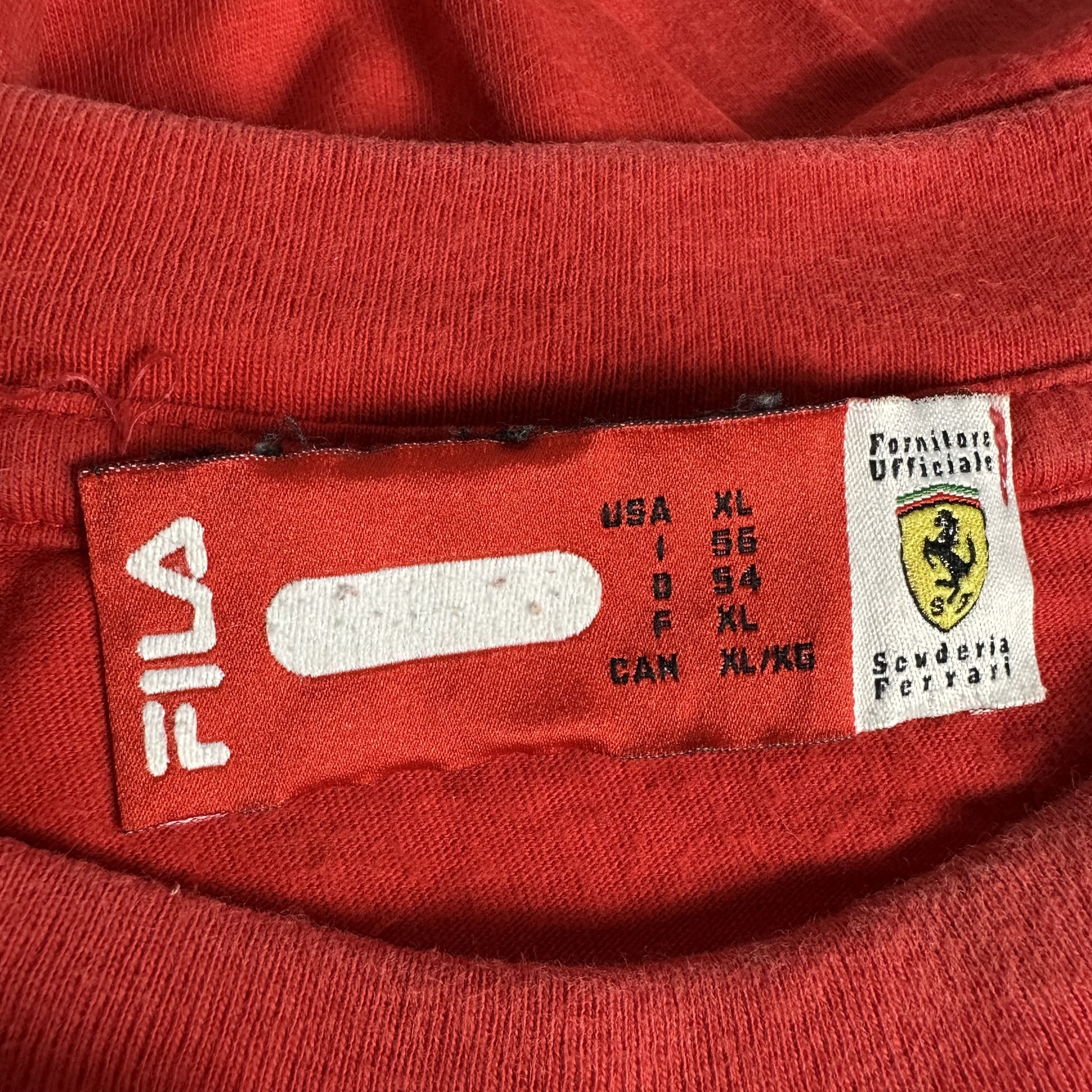 Ferrari 🔥RARE🔥Vintage Ferrari x Fila OVP T-shirt Made in Belgium Size US XL / EU 56 / 4 - 6 Thumbnail