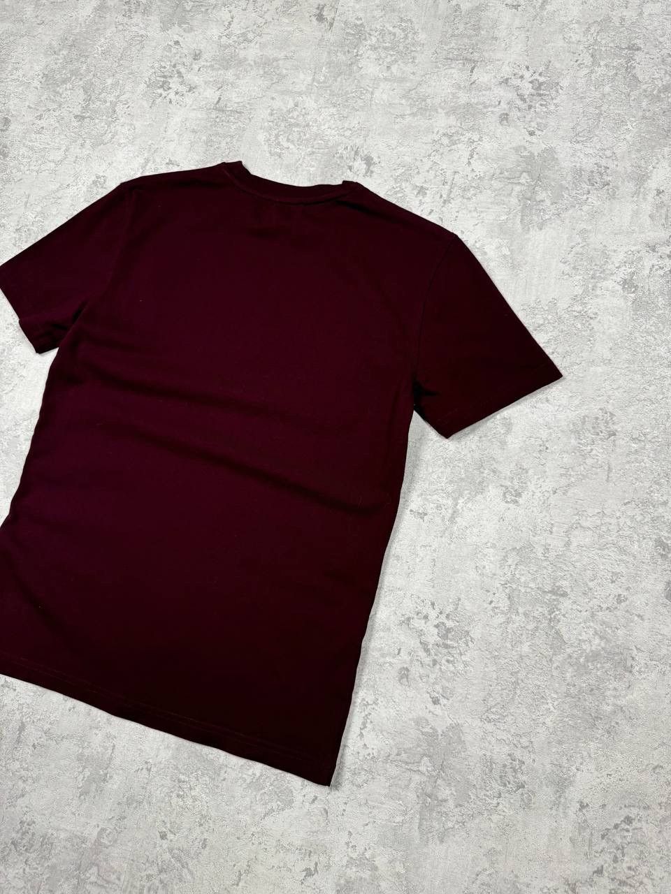 Alexander McQueen MCQ Mens Burgundy T-Shirt Big Embroidered Logo Size XS Size US XS / EU 42 / 0 - 8 Thumbnail