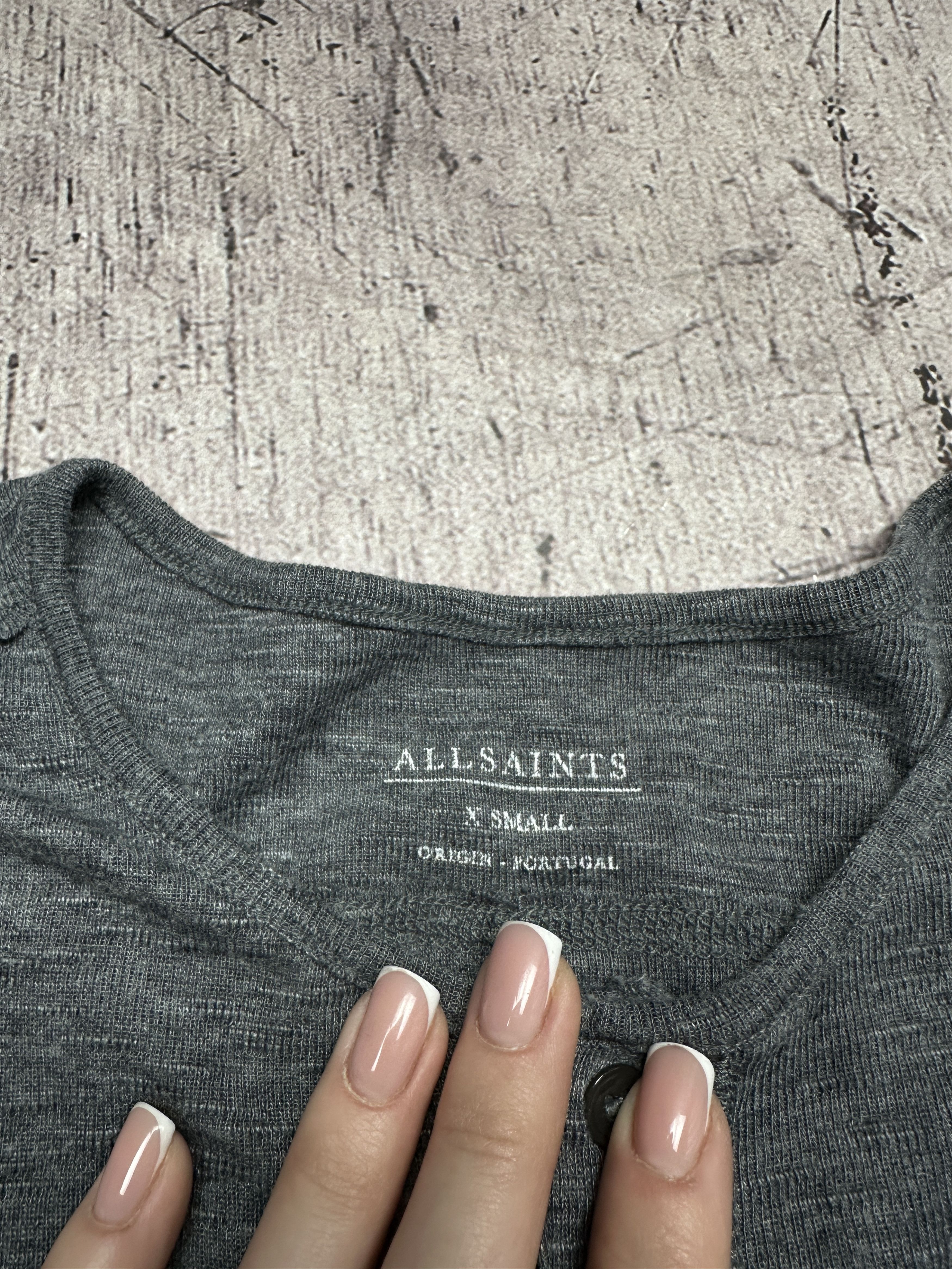 Allsaints Allsaints Mens Parla Henley Long Sleeve T-Shirt Size US XS / EU 42 / 0 - 3 Thumbnail