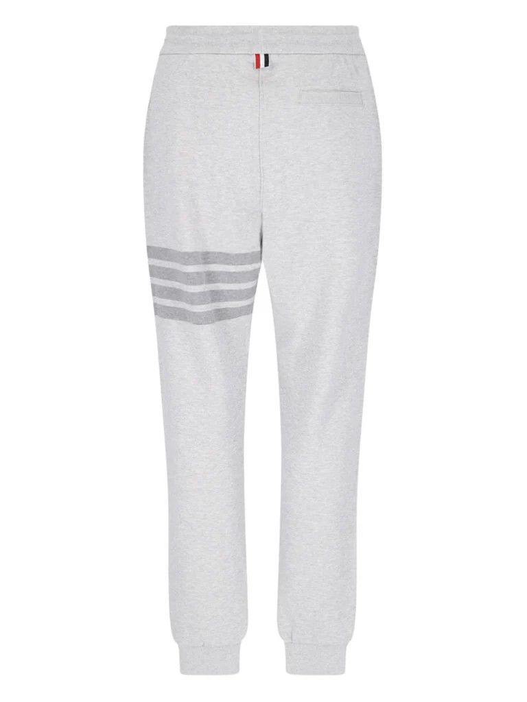 Thom Browne o1s22i1n0924 Cotton 4-Bar Joggers in Grey Size 26" / US 2 / IT 38 - 2 Thumbnail