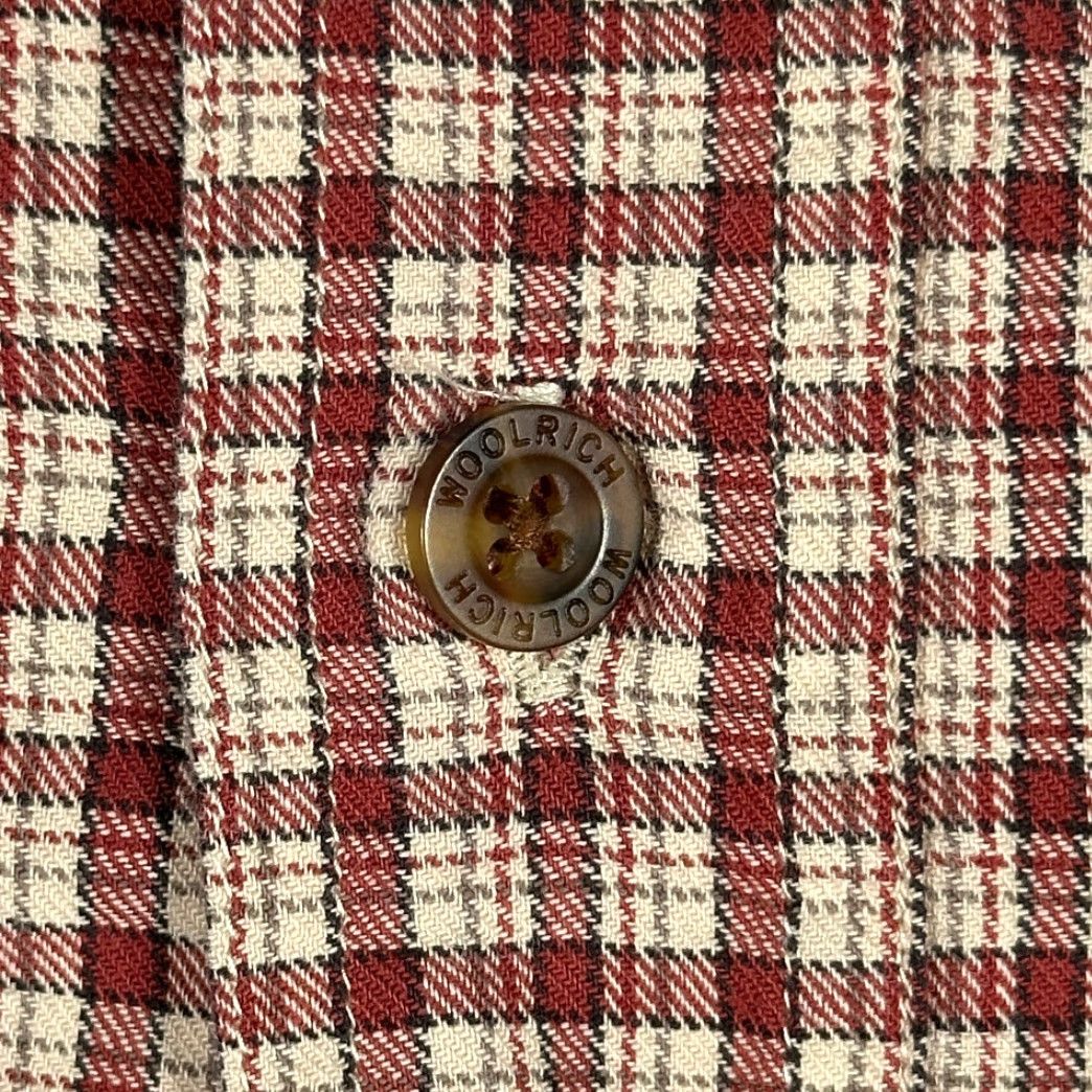 Vintage VINTAGE Woolrich Shirt Adult XL Red Plaid Cotton Button-Up, Long Sleeve, 90s, Outdoor Mens Size US XL / EU 56 / 4 - 4 Thumbnail