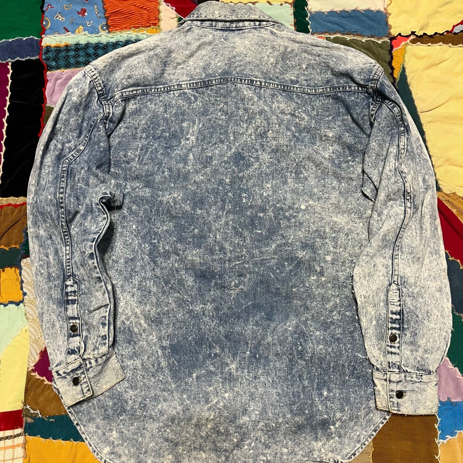 Other Vintage Pinch Denim Acid Washed Button Up Long Sleeve M / L Size US L / EU 52-54 / 3 - 2 Thumbnail