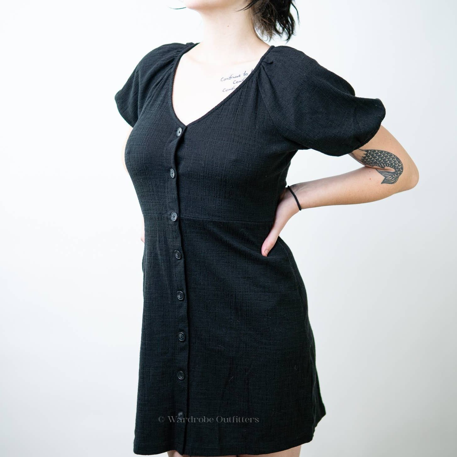 Madewell Madewell Textured & Tread Puff Sleeve Dress - S Size S / US 4 / IT 40 - 5 Thumbnail