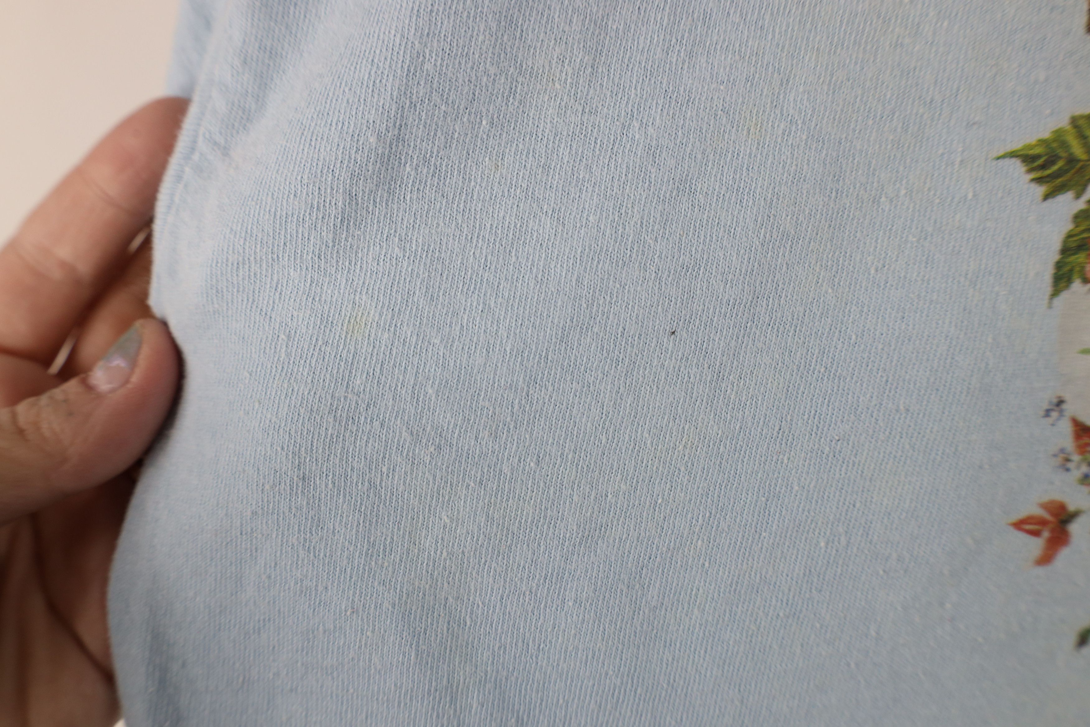 Vintage Vintage 90s Streetwear Flower Cat Kitten T-Shirt Blue Size L / US 10 / IT 46 - 6 Thumbnail
