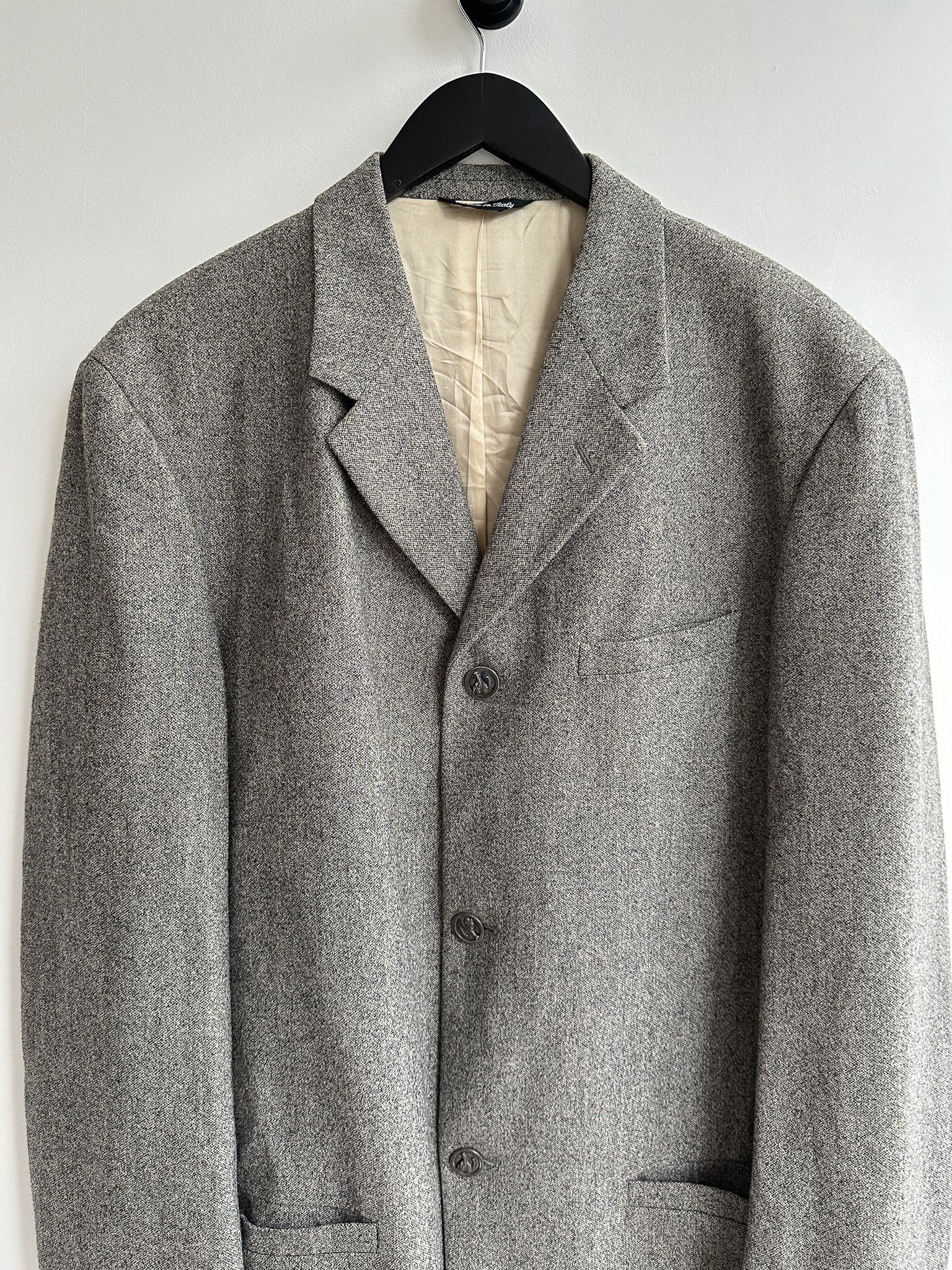 Versace Vintage Versus Gianni Versace Wool Blazer Jacket Size 38R - 4 Thumbnail