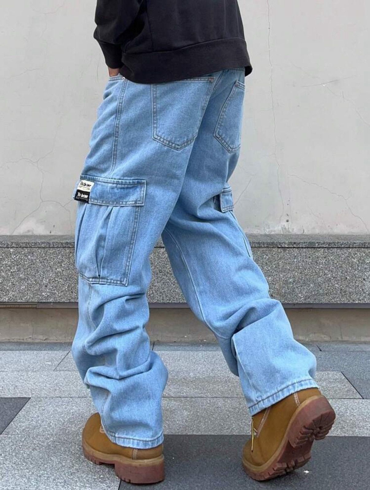 Other × Vintage Men's Flap Pocket & Side Pocket Cargo Jeans Size US 36 / EU 52 - 3 Thumbnail