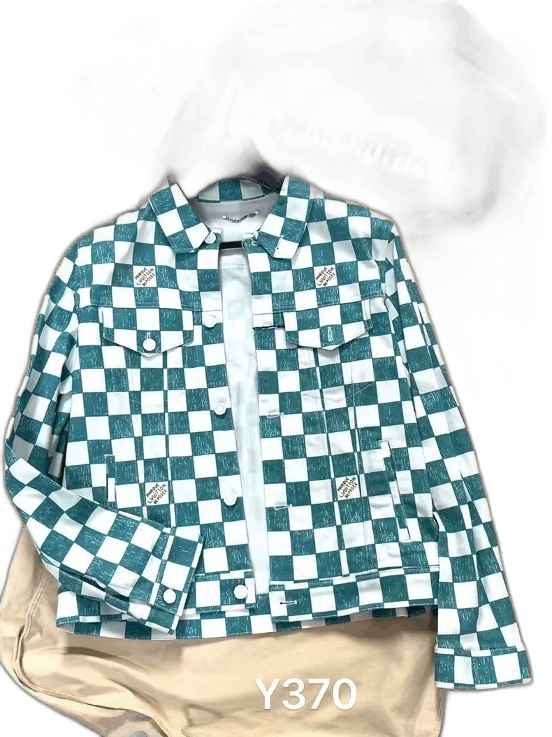 Louis Vuitton Louis Vuitton Checkerboard Denim Jacket Size US L / EU 52-54 / 3 - 1 Thumbnail