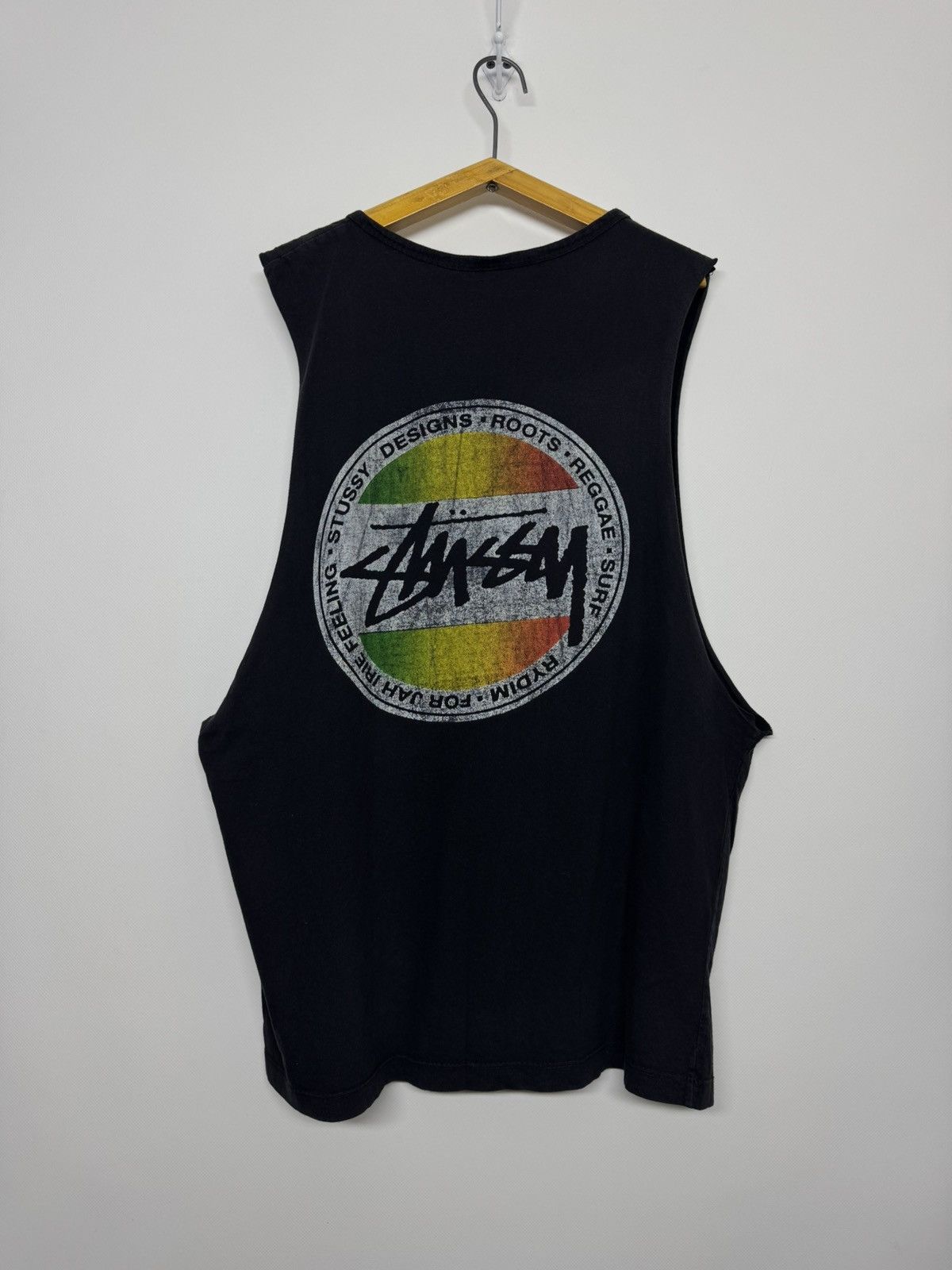Stussy Vintage Y2k Stussy Spell Out Big Logo Tank Top 00’s Size US L / EU 52-54 / 3 - 4 Thumbnail