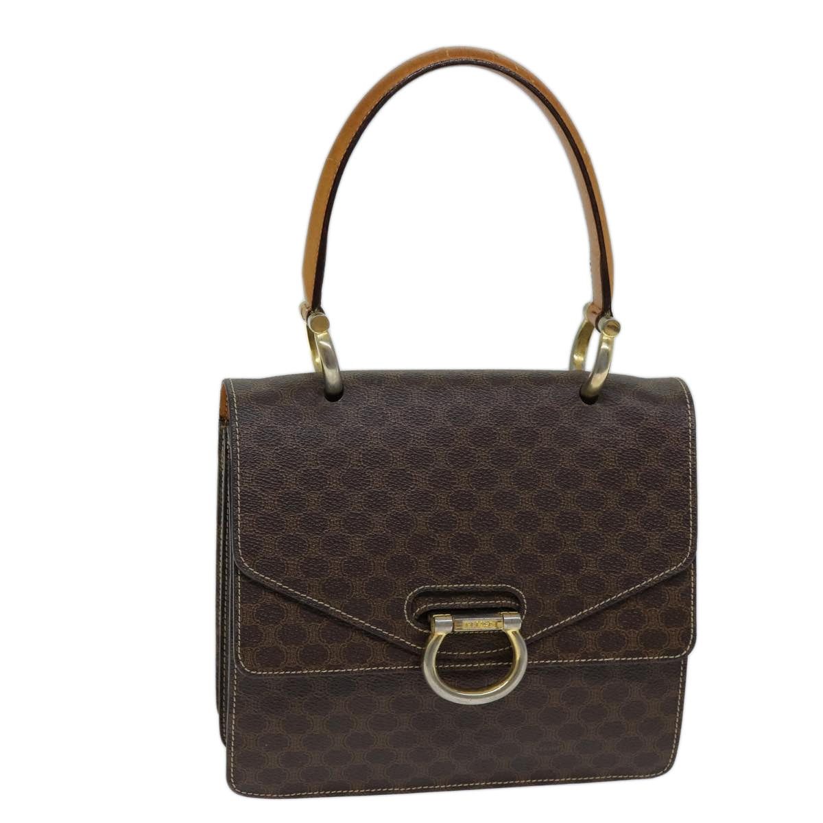 Celine CELINE Macadam Canvas Hand Bag Pvc Brown Size ONE SIZE - 1 Thumbnail