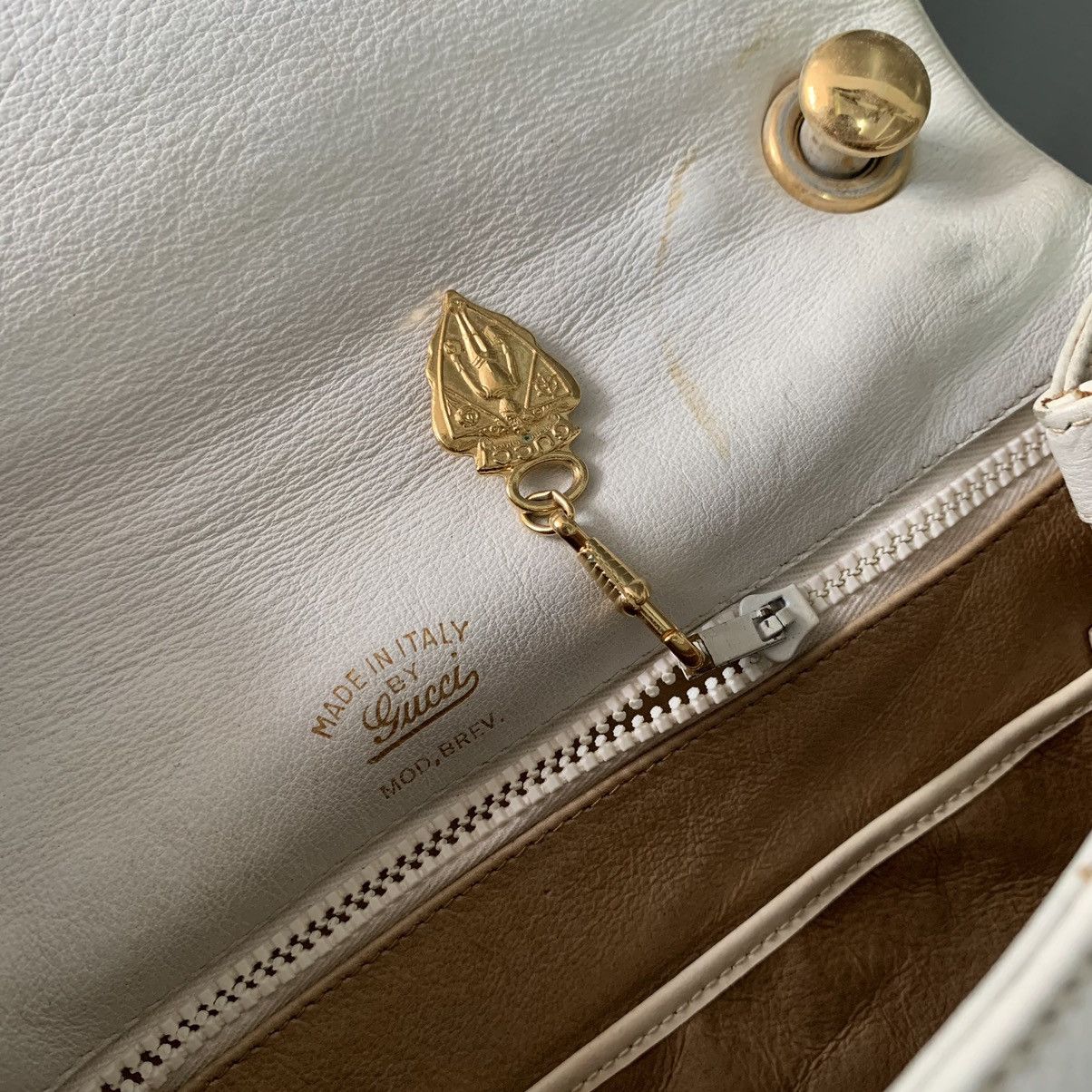 Gucci Gucci GG White Leather Shoulder Limited Bag Size ONE SIZE - 15 Thumbnail
