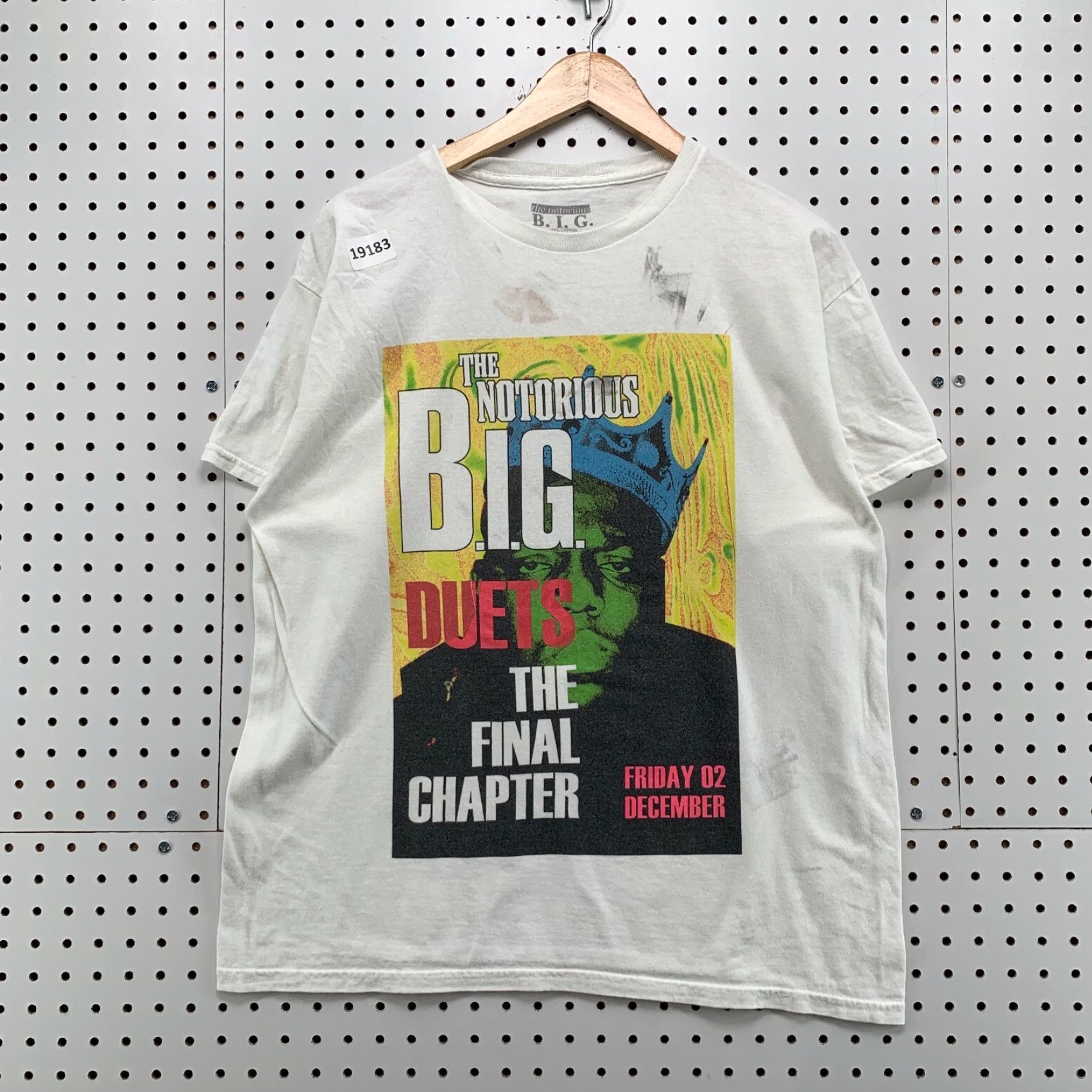 Vintage Notorious BIG Duets The Final Chapter Shirt White Adult Large Music Hip Hop T 22x27 Mens Size US L / EU 52-54 / 3 - 5 Thumbnail