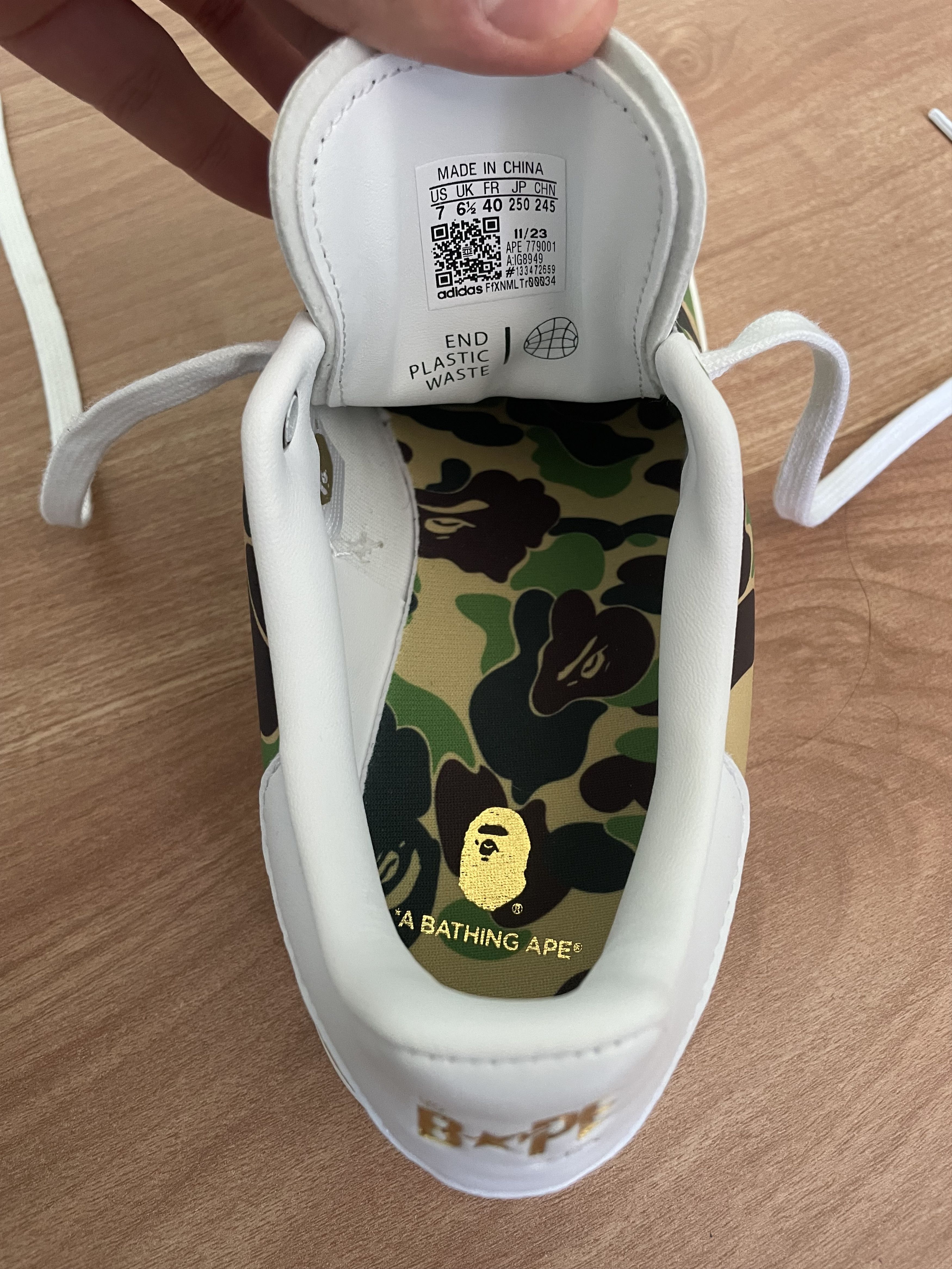 Adidas × Bape Adiddas Stan Smith Bape ABC Camo Size US 7 / EU 40 - 6 Thumbnail