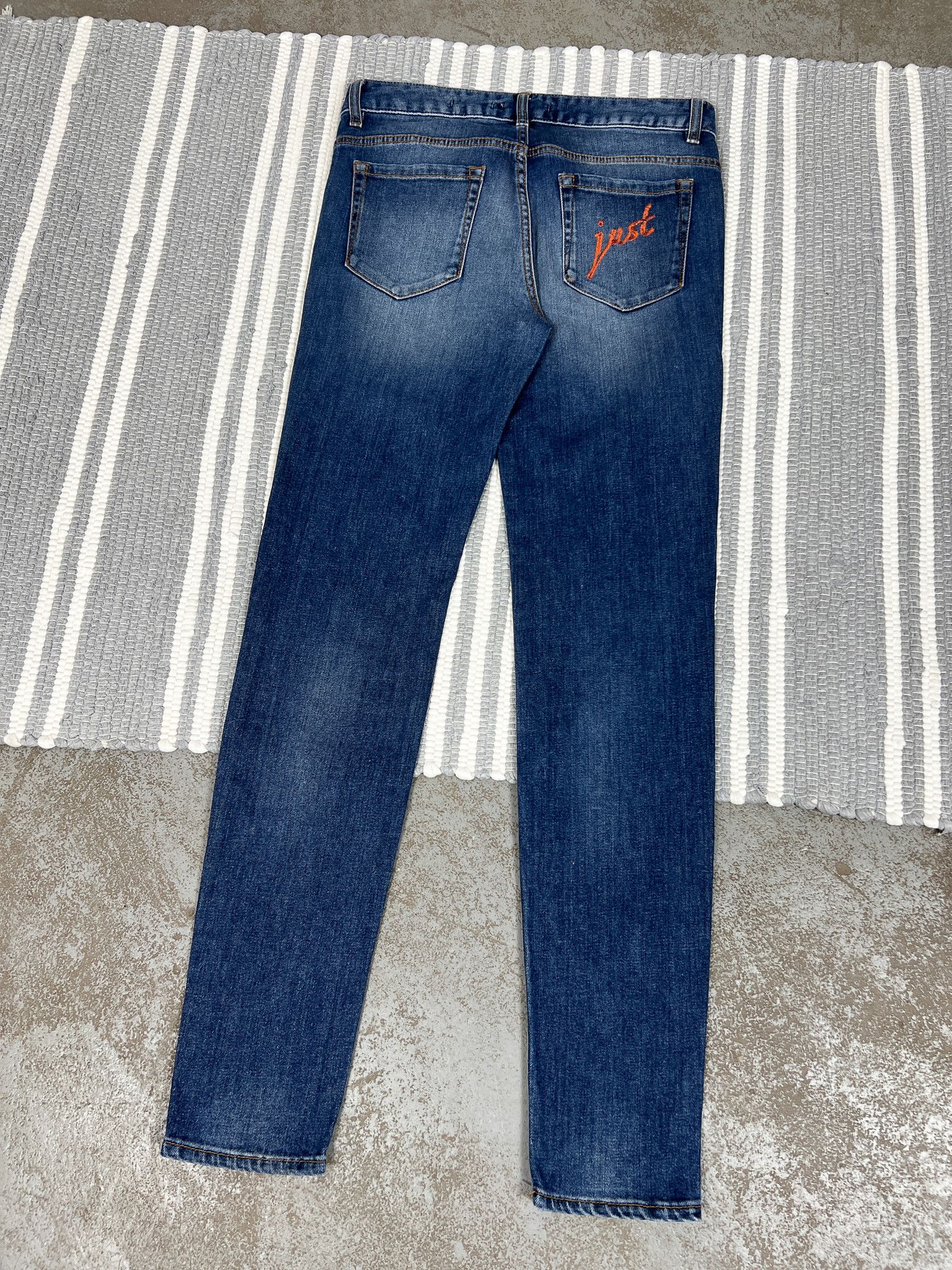 Just Cavalli Just Cavalli Slim Blue Denim Jeans Pants Size US 29 - 1 Thumbnail