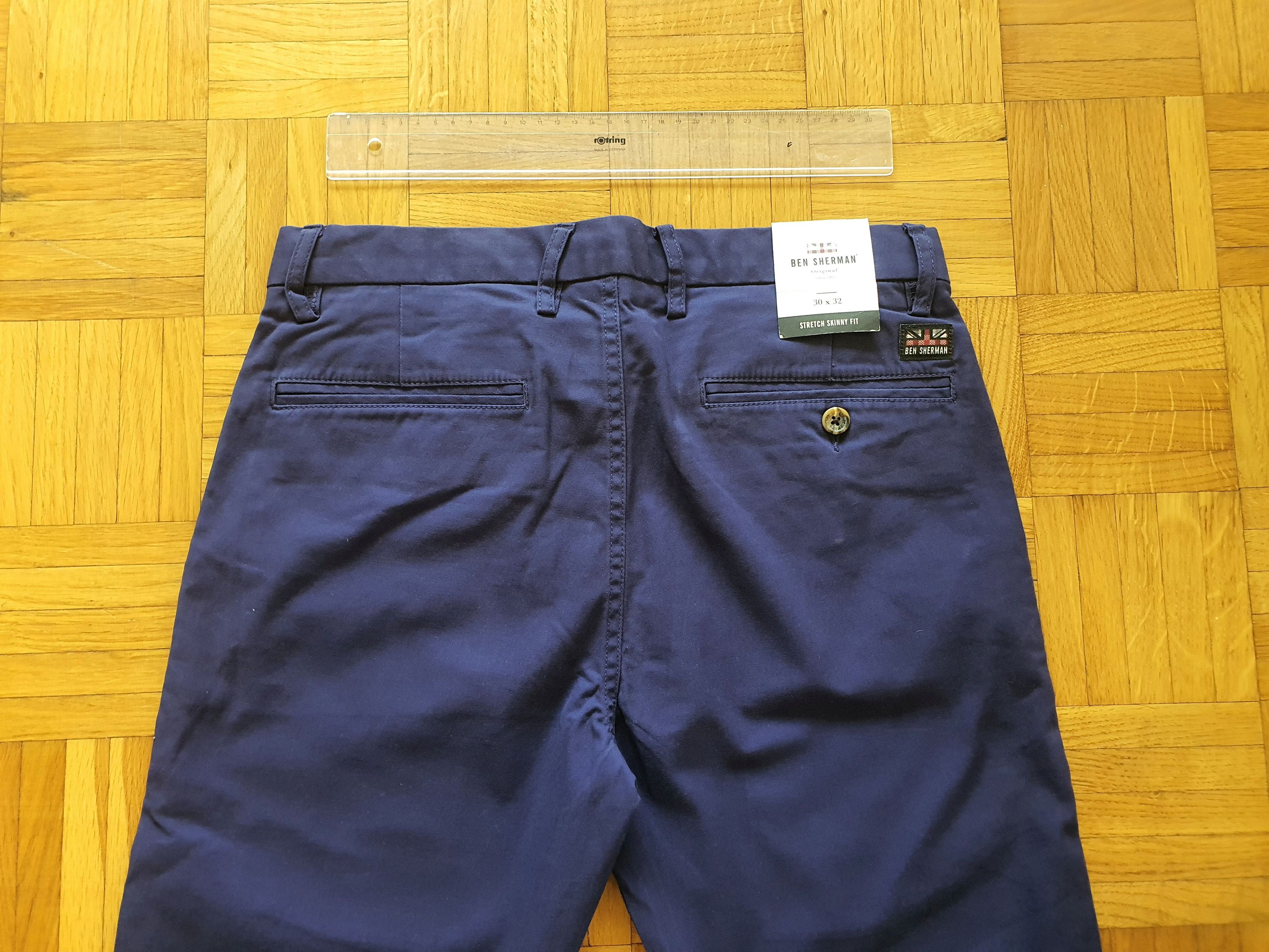 Ben Sherman Skinny Stretch Chinos (Pants Trousers) - BNWT - W30 L32 Size US 30 / EU 46 - 11 Thumbnail