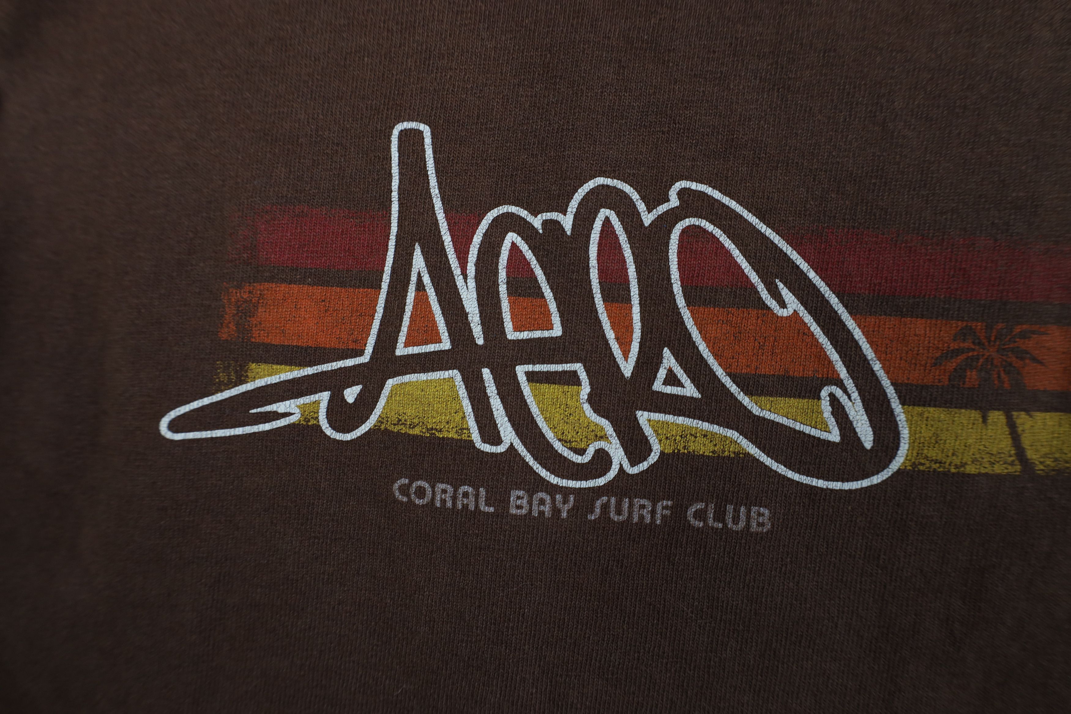 Aeropostale Vintage 90s Y2K Aeropostale Spell Surf Beach T-Shirt Brown Size US M / EU 48-50 / 2 - 8 Thumbnail