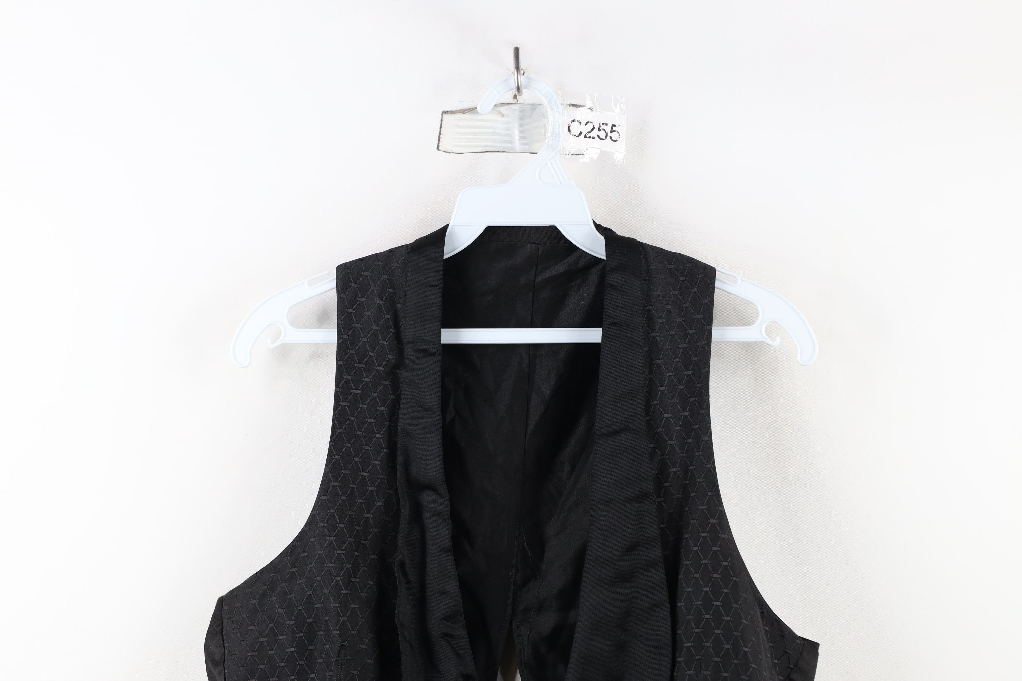 Vintage Vintage 50s Rockabilly Tuxedo Suit Vest Jacket Black USA Size US M / EU 48-50 / 2 - 2 Thumbnail