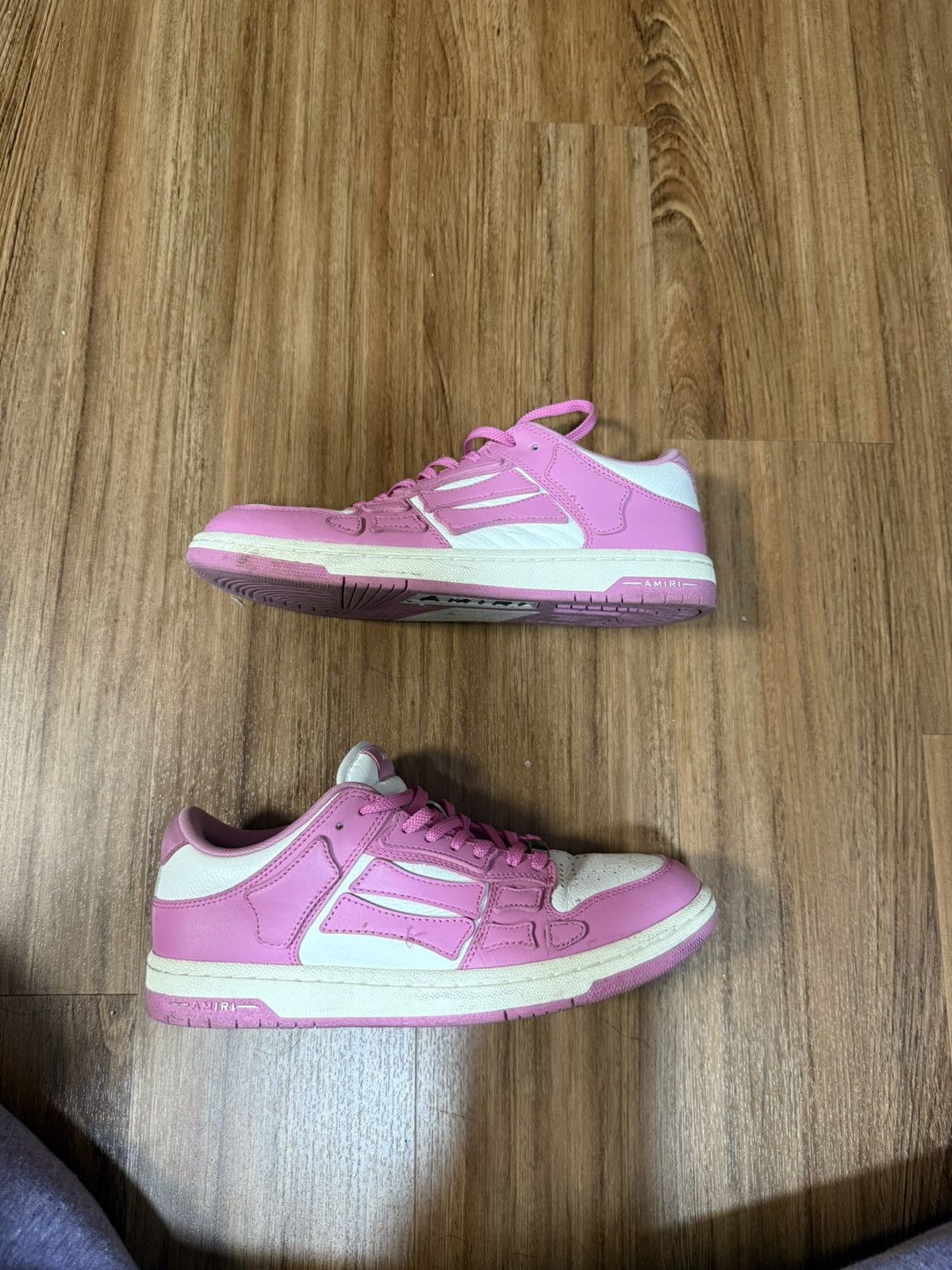 Amiri pink amiri bone sneakers Size US 10 / EU 43 - 6 Thumbnail