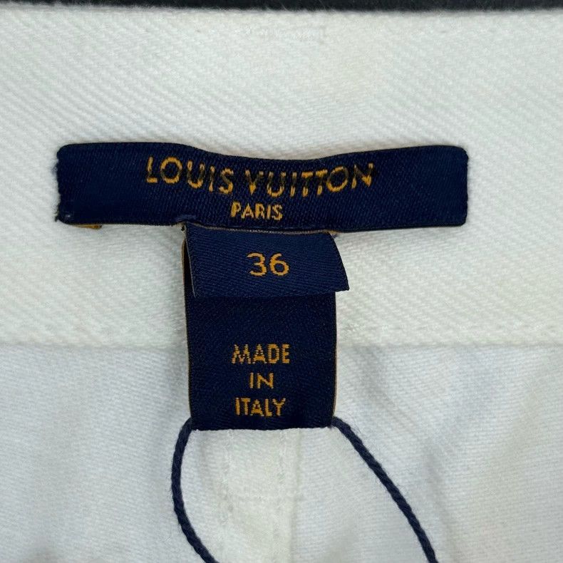 Louis Vuitton Louis Vuitton White presbyopic leather jeans 2505-Nextarrow Size US 36 / EU 52 - 5 Thumbnail